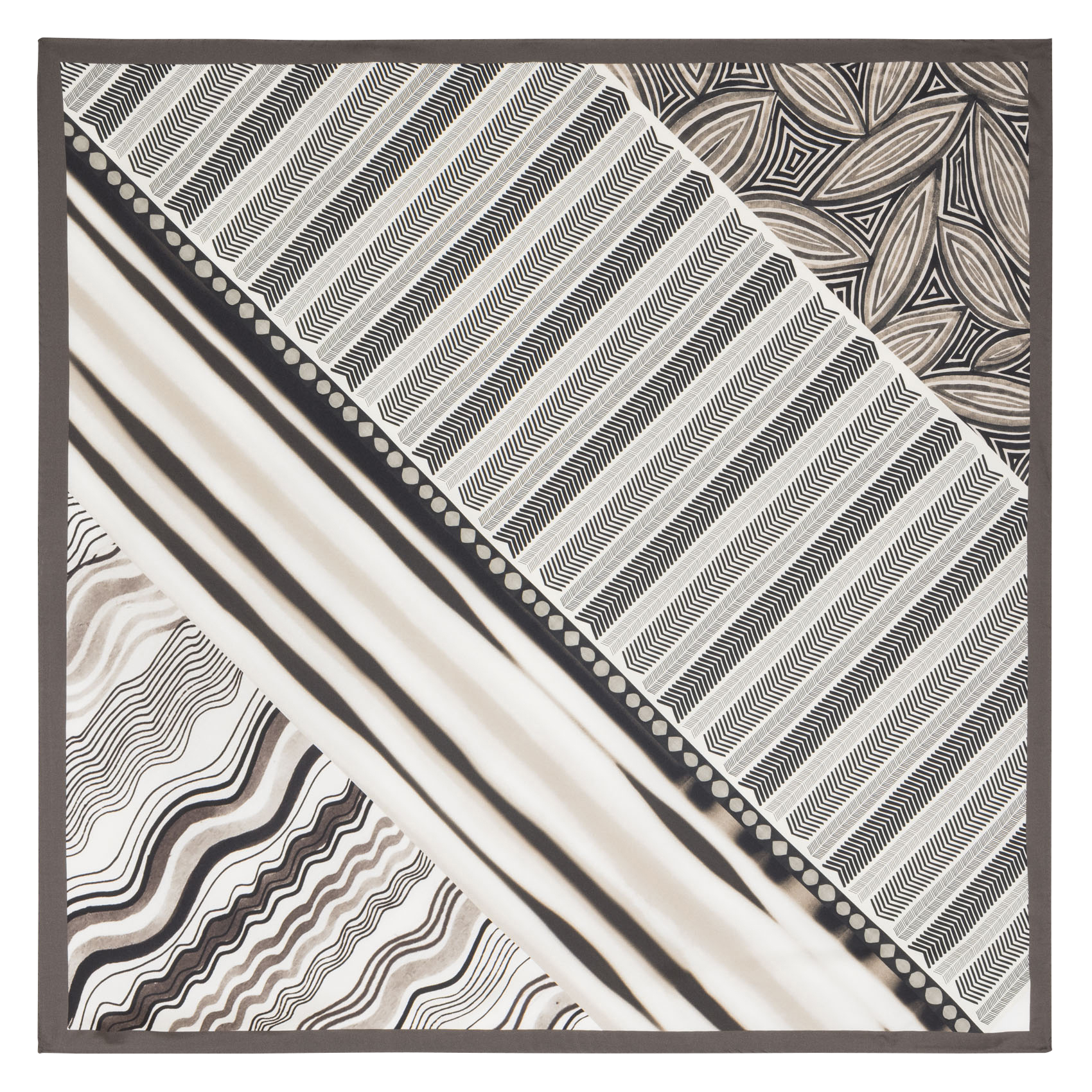 Foulard van zijde AU PRINTEMPS PARIS Bruin