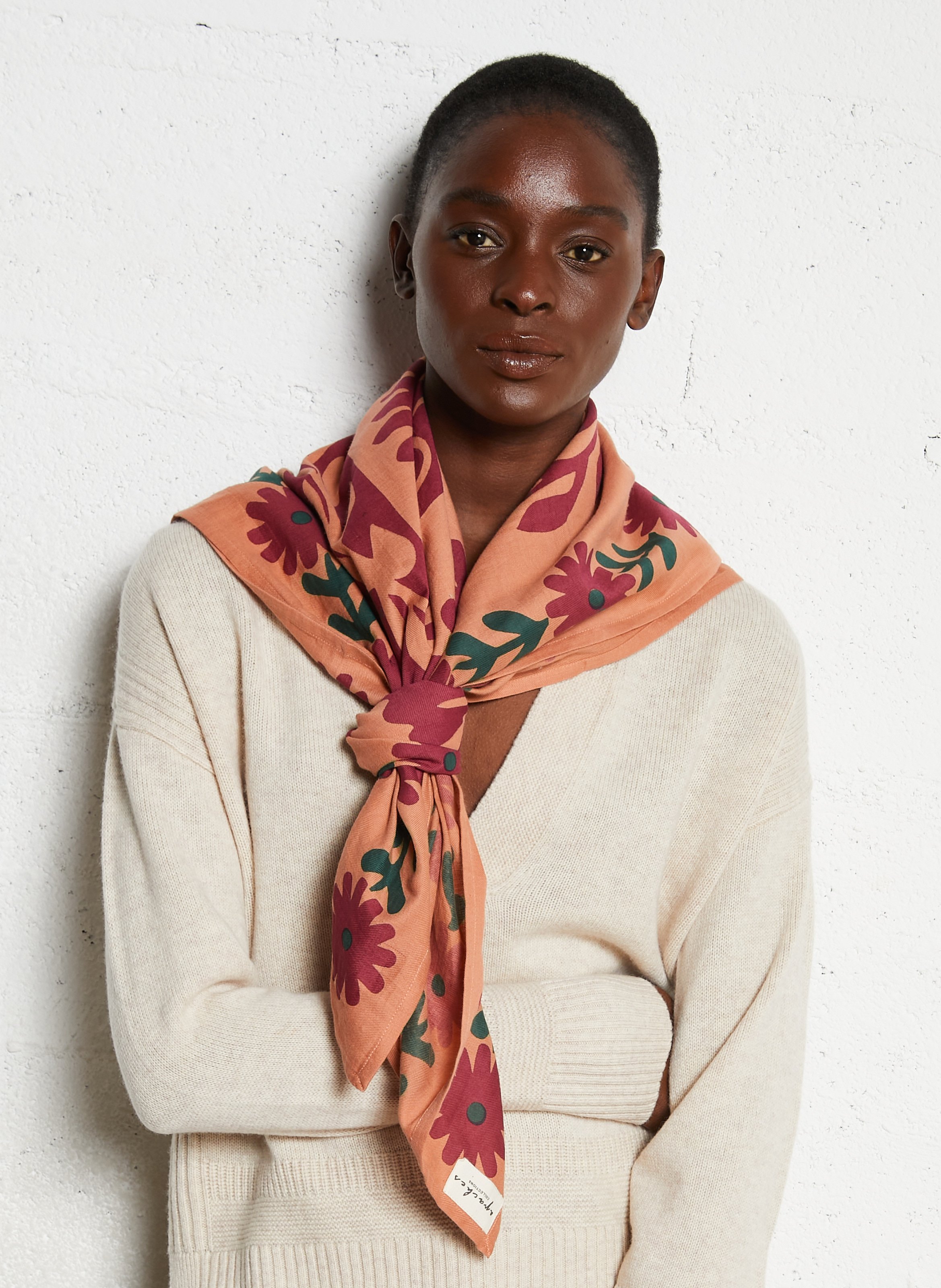 Foulard en coton APACHES COLLECTIONS Orange