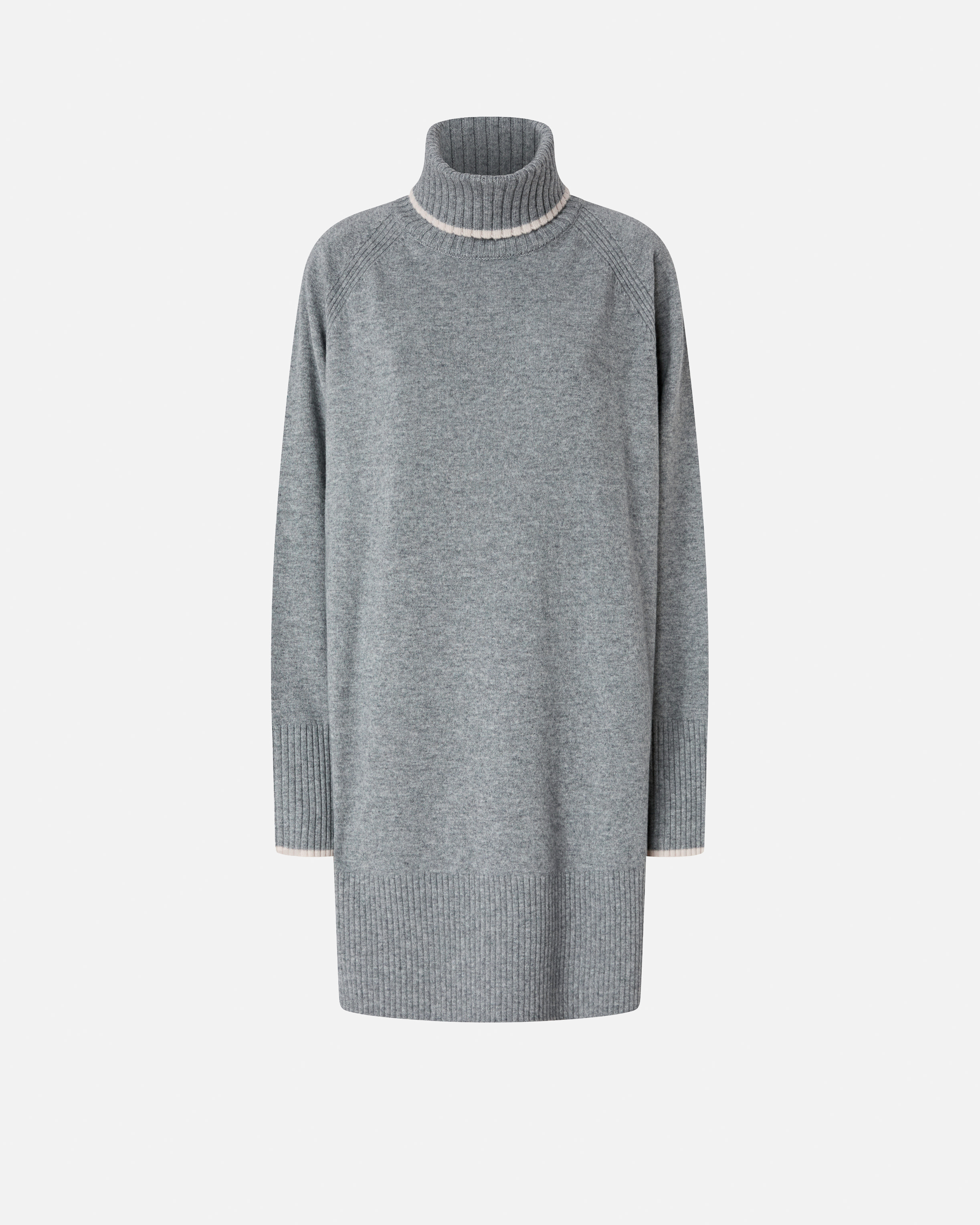 Short knit dress with high neck PINKO Grey