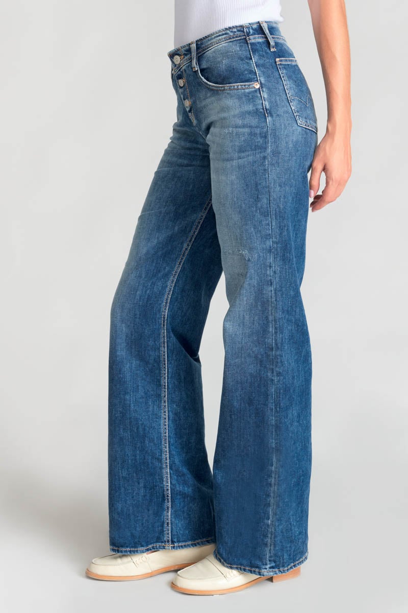 Flare jeans, length 34 LE TEMPS DES CERISES Blue