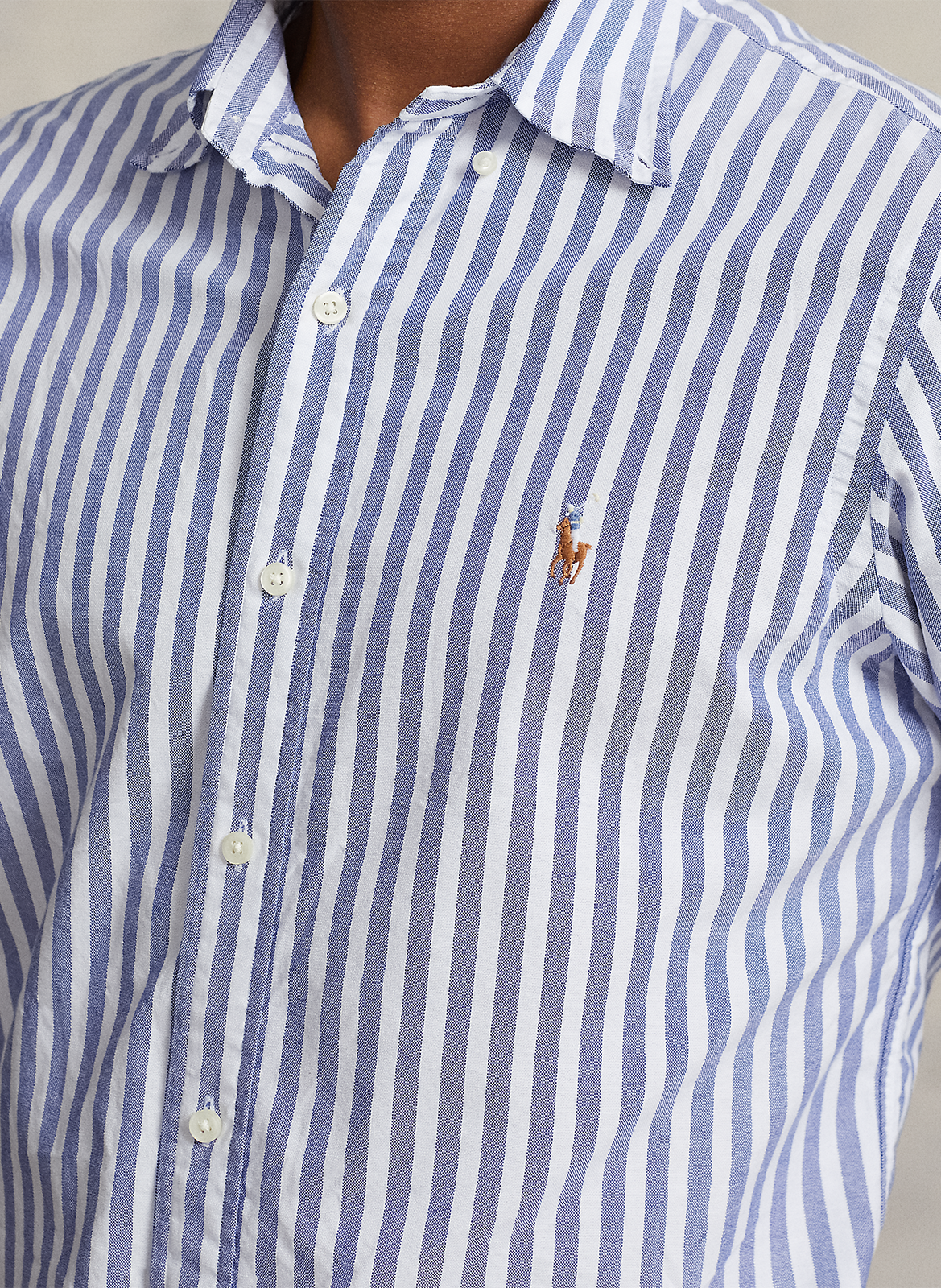 Slim-fit striped cotton shirt POLO RALPH LAUREN Multicolored