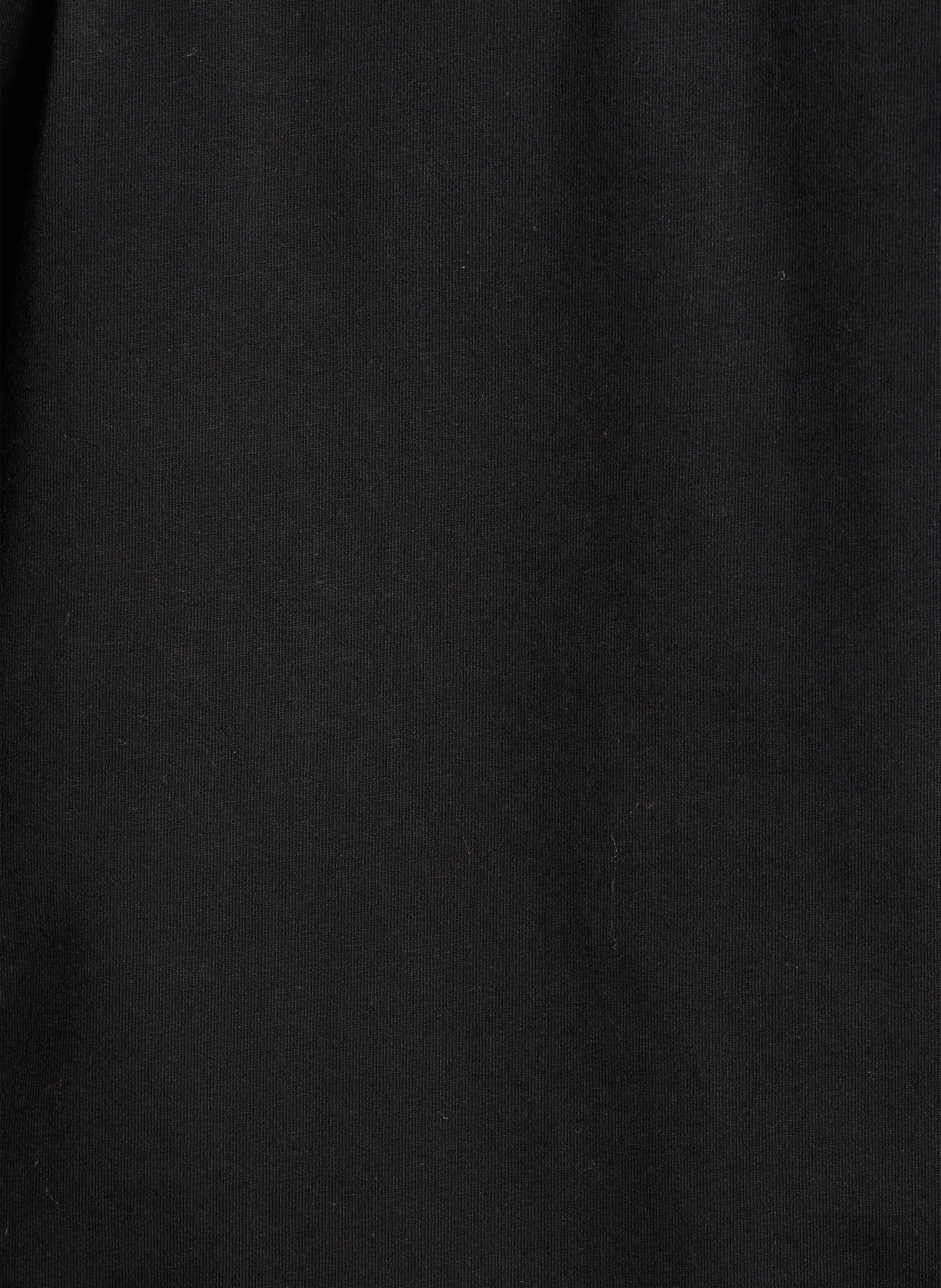 Tee-shirt droit col rond en coton bio LA FEE MARABOUTEE Noir