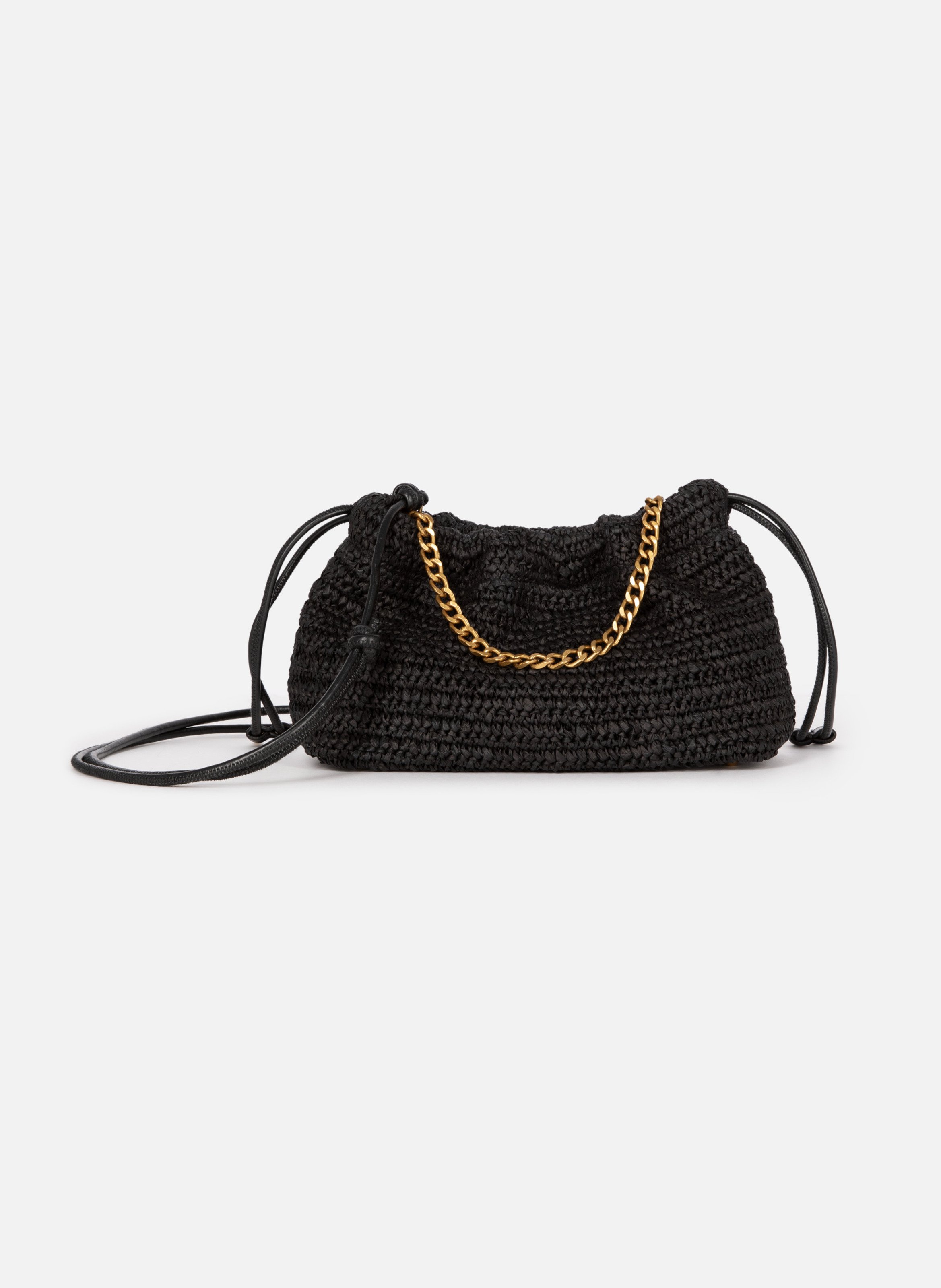 Raffia Taylor Bag THE KOOPLES Black