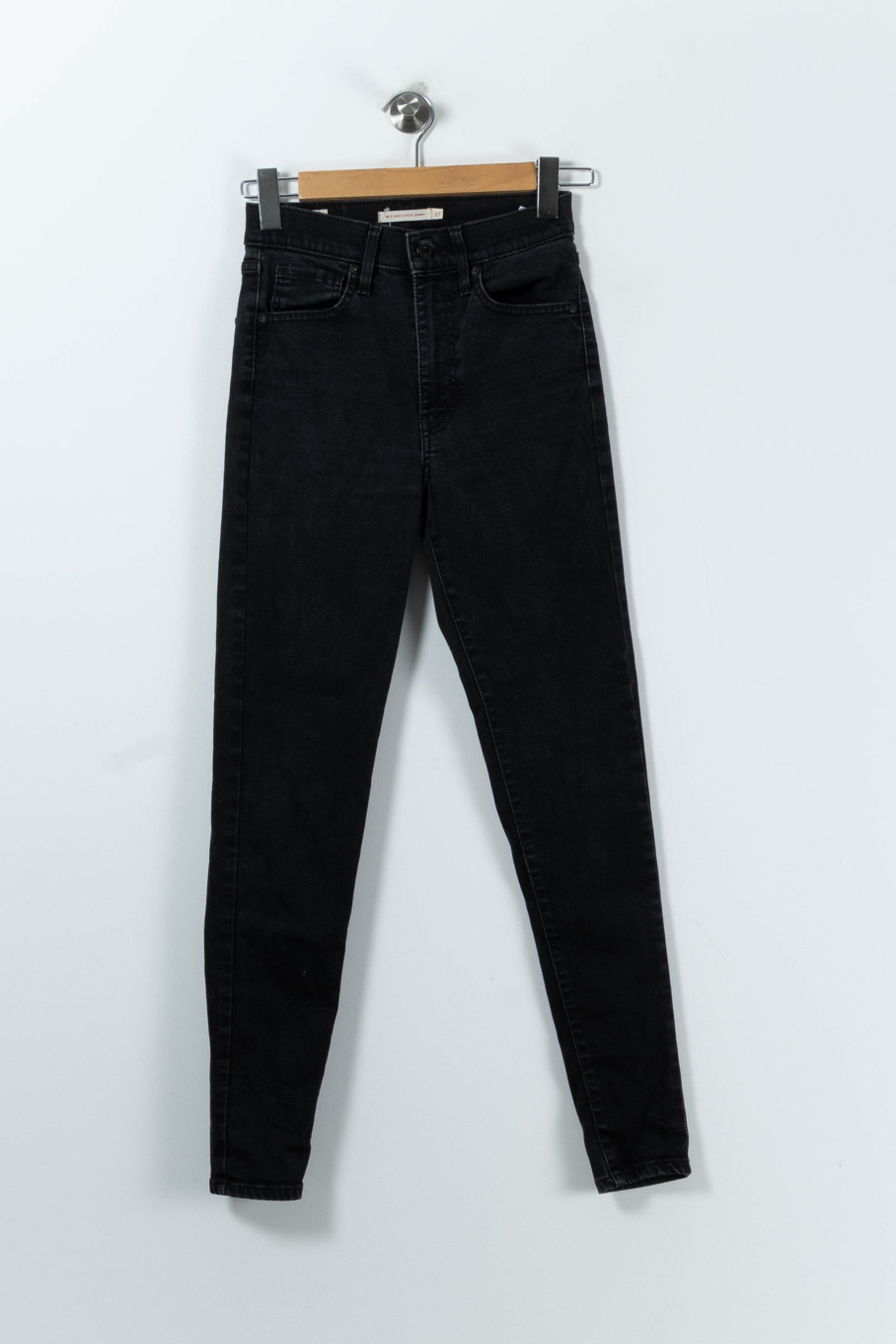Cropped slim jeans with studs LEVI'S - Seconde main Black