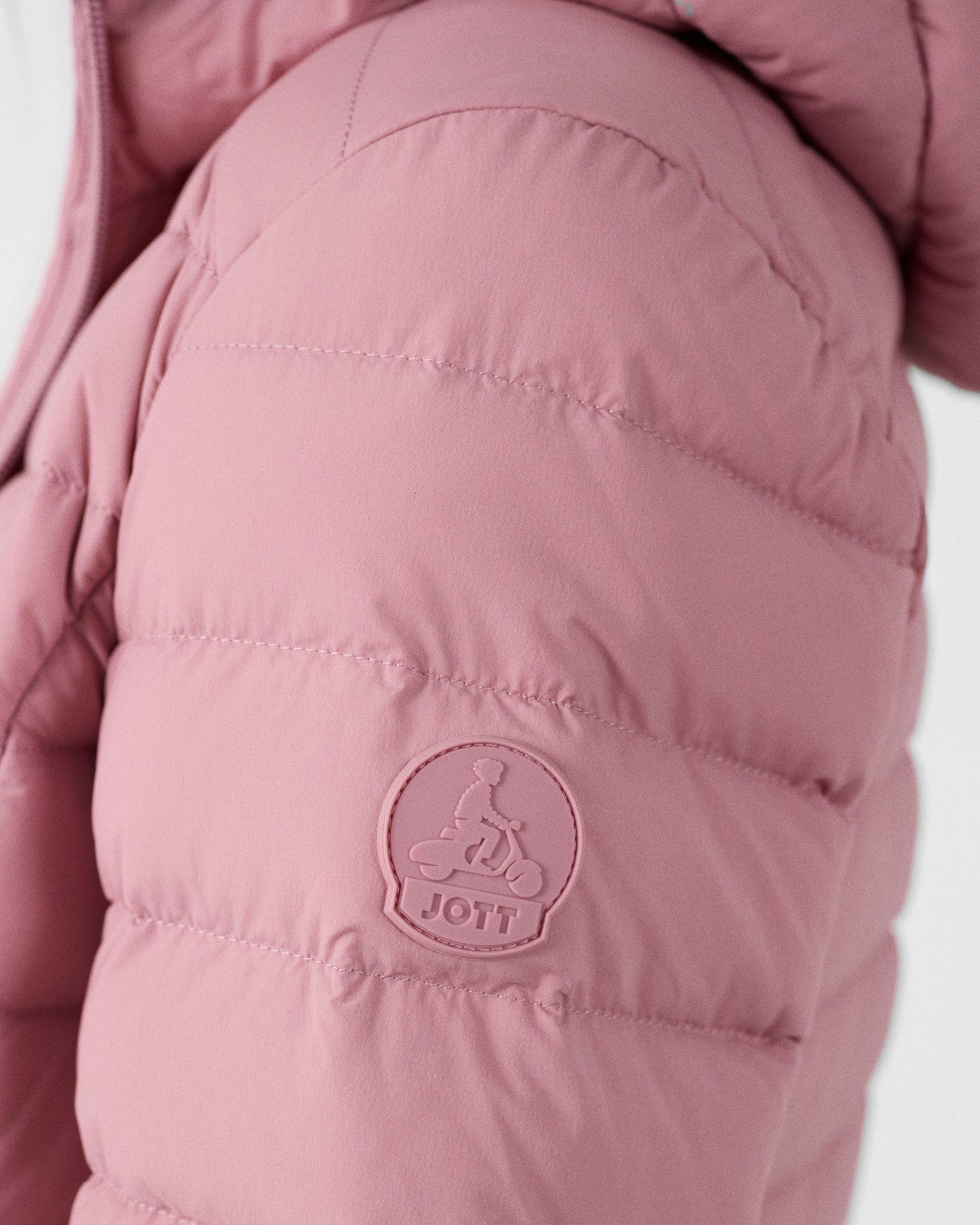 Lightweight stretch hooded puffer jacket Salma JOTT Pink