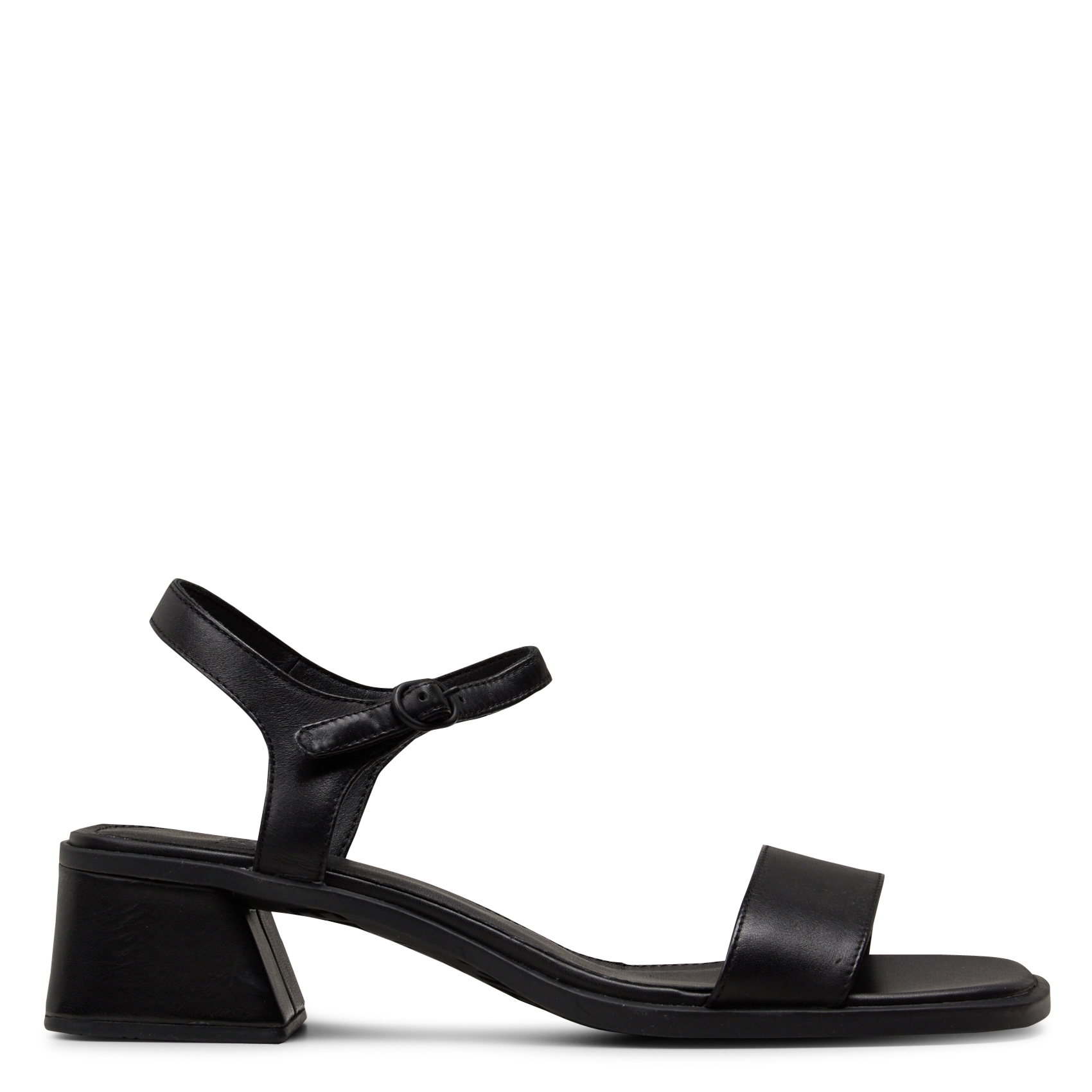 Sandalen met hoge hakken in effen leer CAMPER Zwart