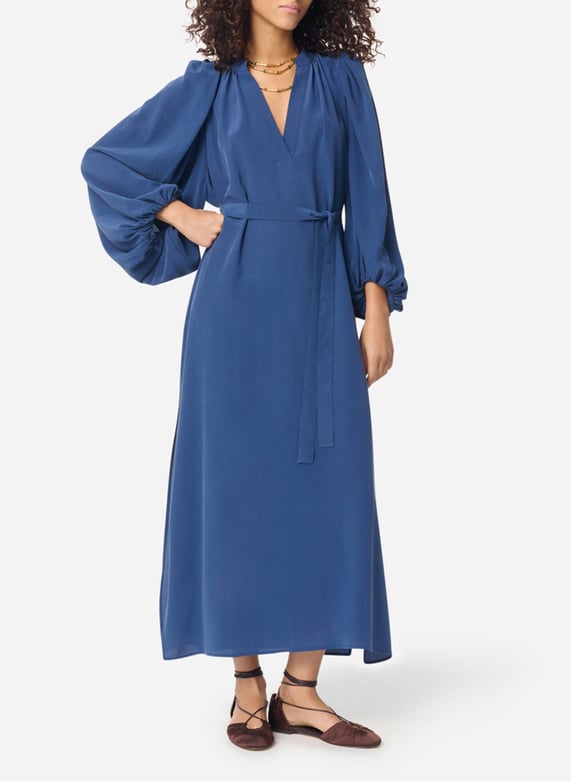 Flowy silk maxi dress Blue Vanessa bruno - Women | Place des Tendances Flowy silk maxi dress Blue Vanessa bruno - Women | Place des Tendances