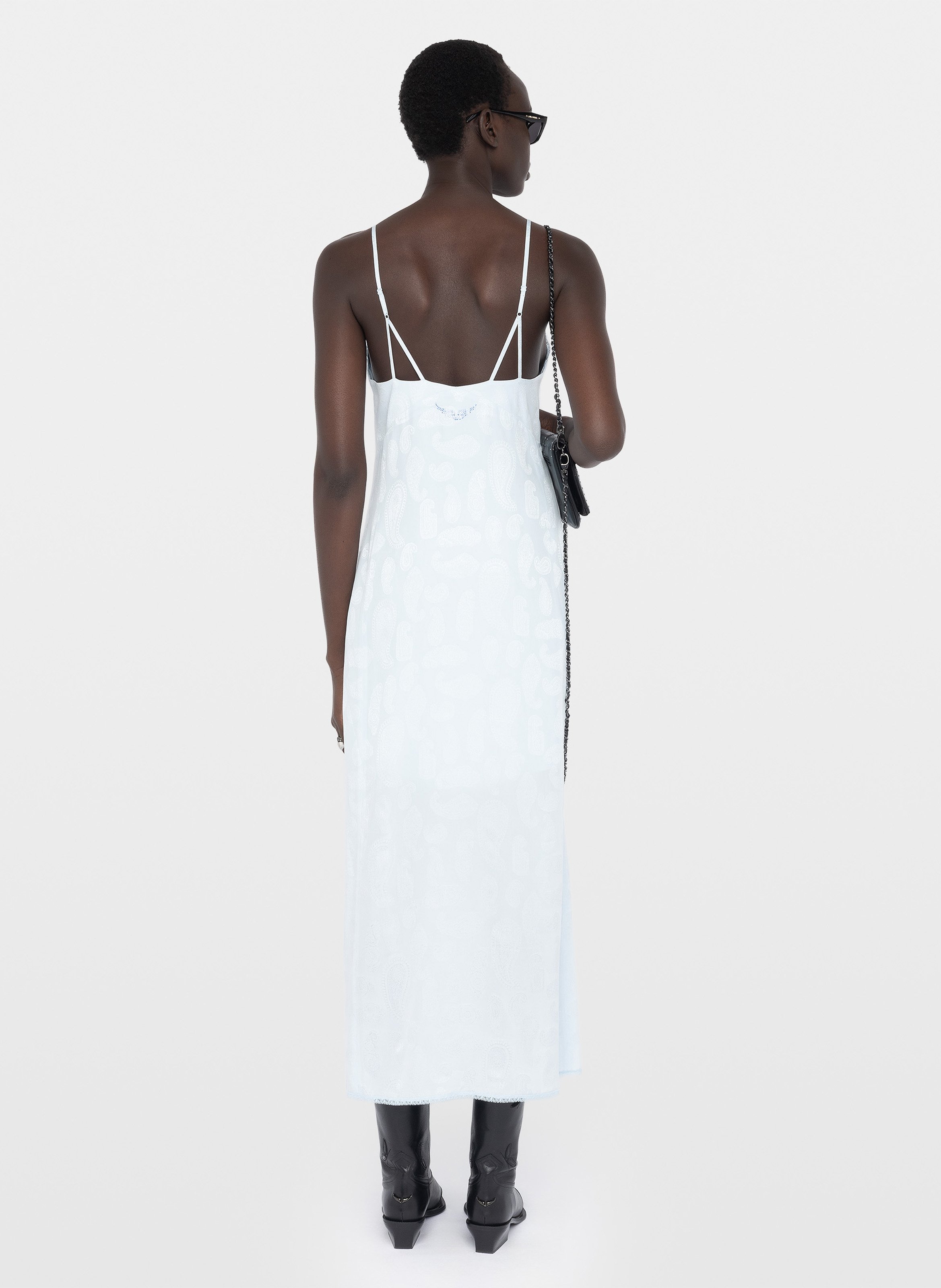 Langes Seidenkleid ZADIG&VOLTAIRE Blau