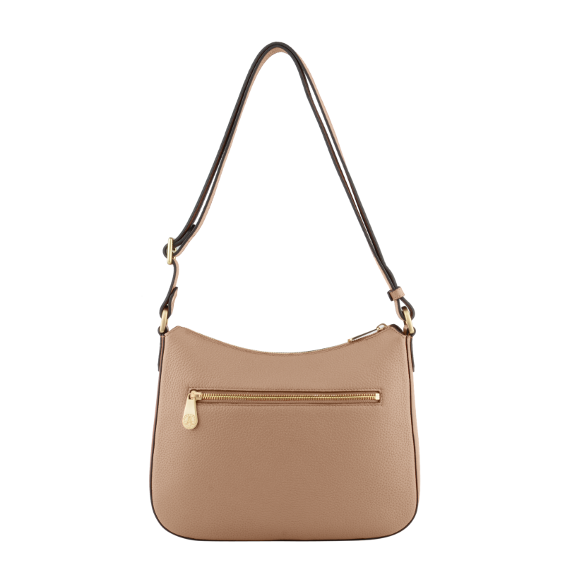 Crossbody bag in cowhide leather Brown