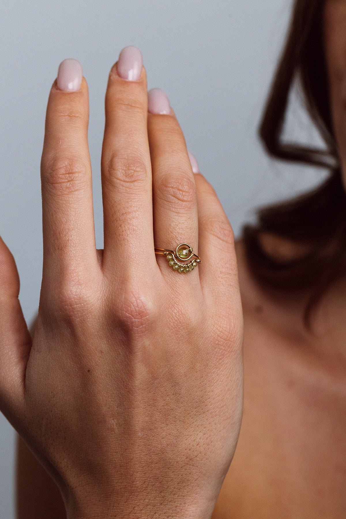 Bague frida - peridot YAY Vert