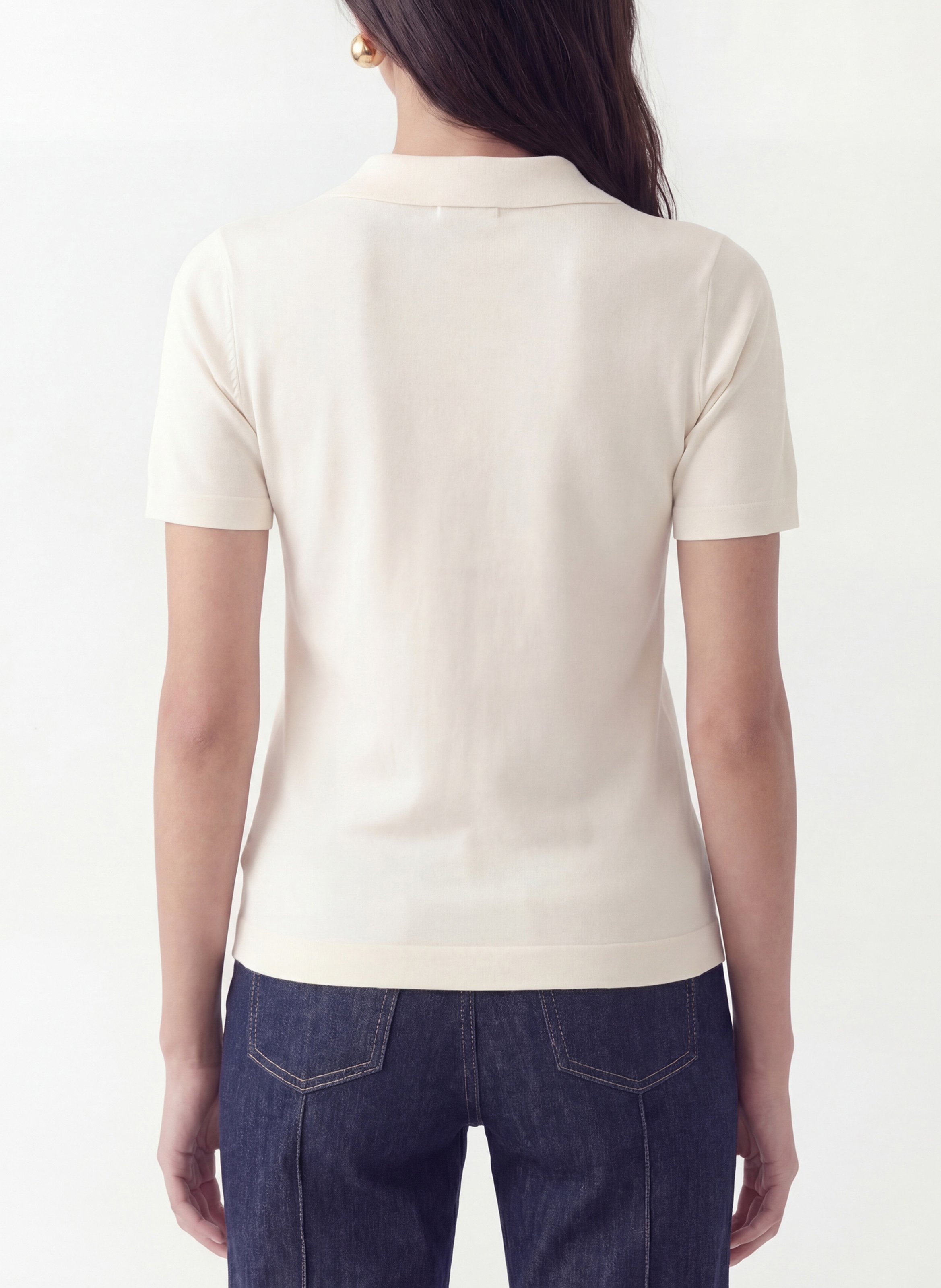 Gerade geschnittenes Poloshirt KOOKAI Weiss