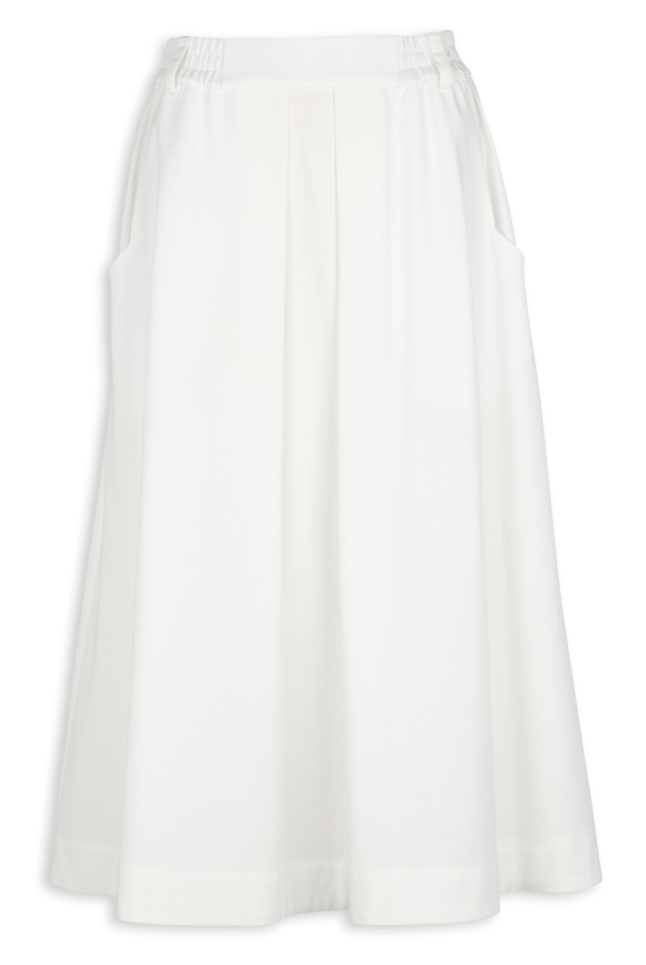 Long cotton-blend skirt SUZIE WINKLE White