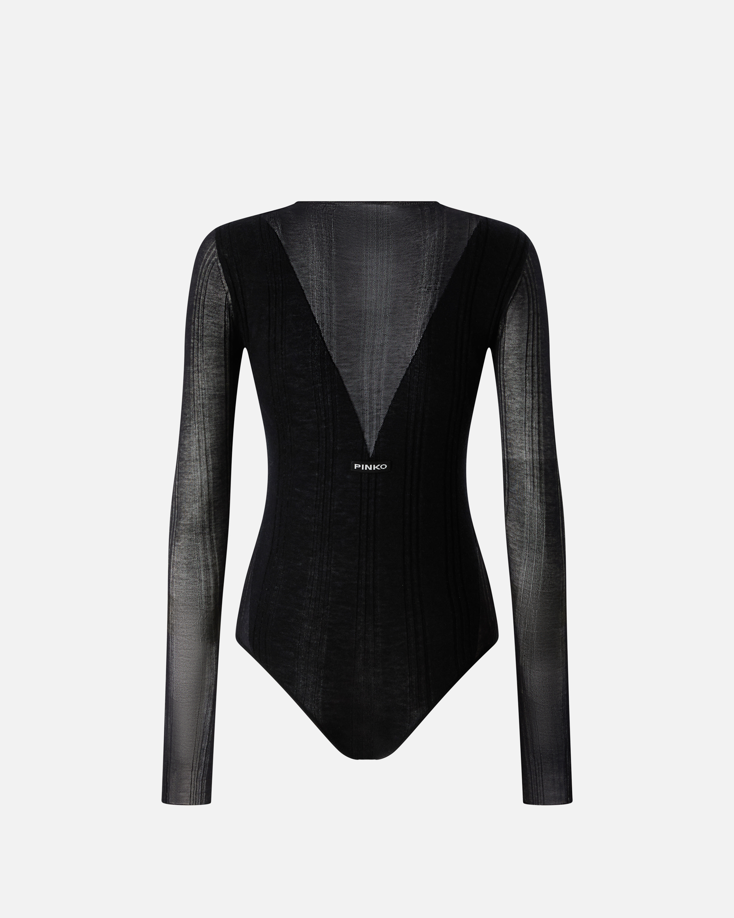 Pull body avec détails transparents PINKO Noir