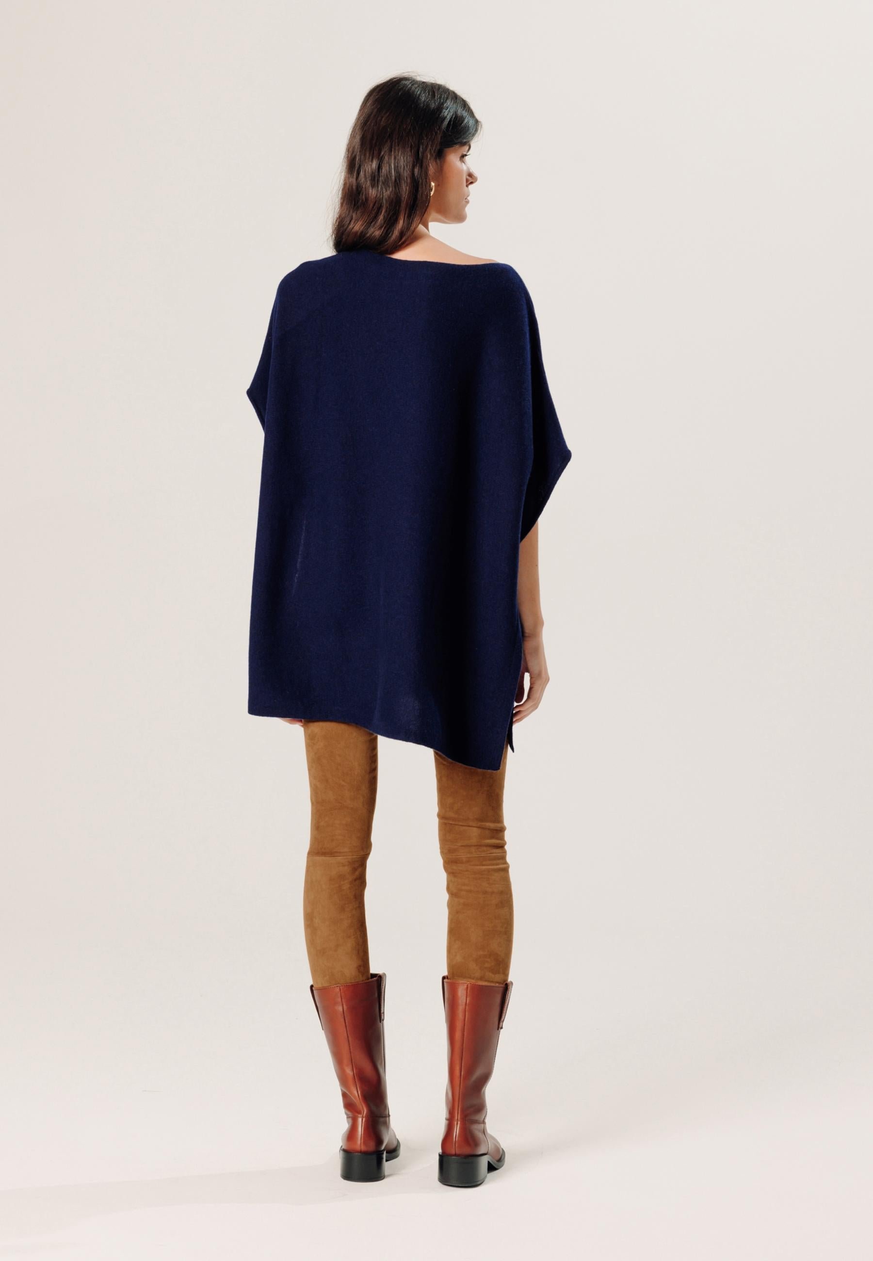 Cashmere poncho RODIER Blue