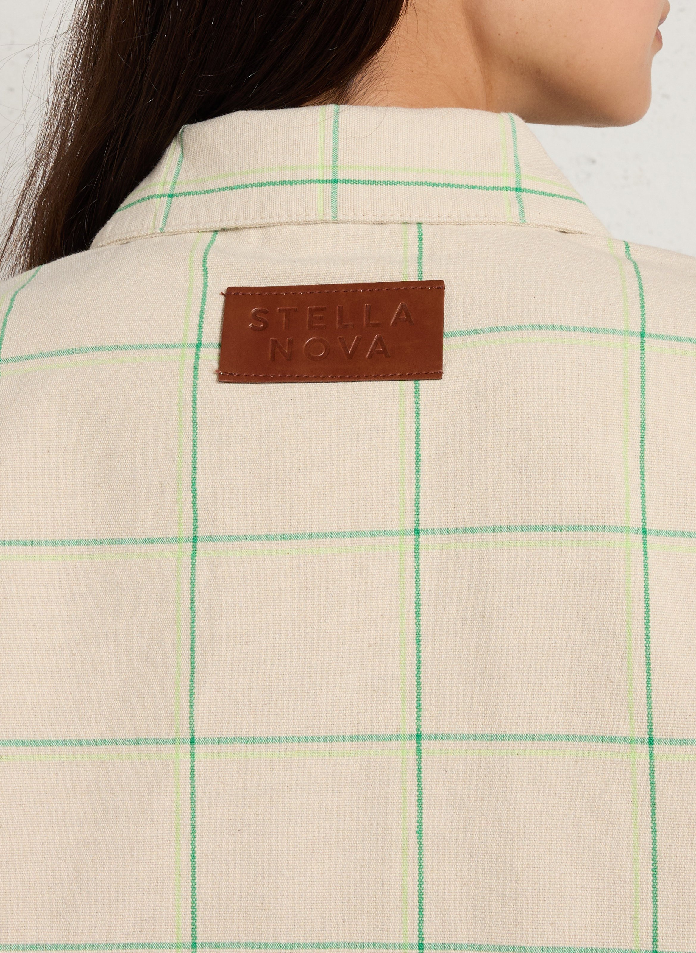 Oversize-Jacke aus Baumwollmischung STELLA NOVA Beige