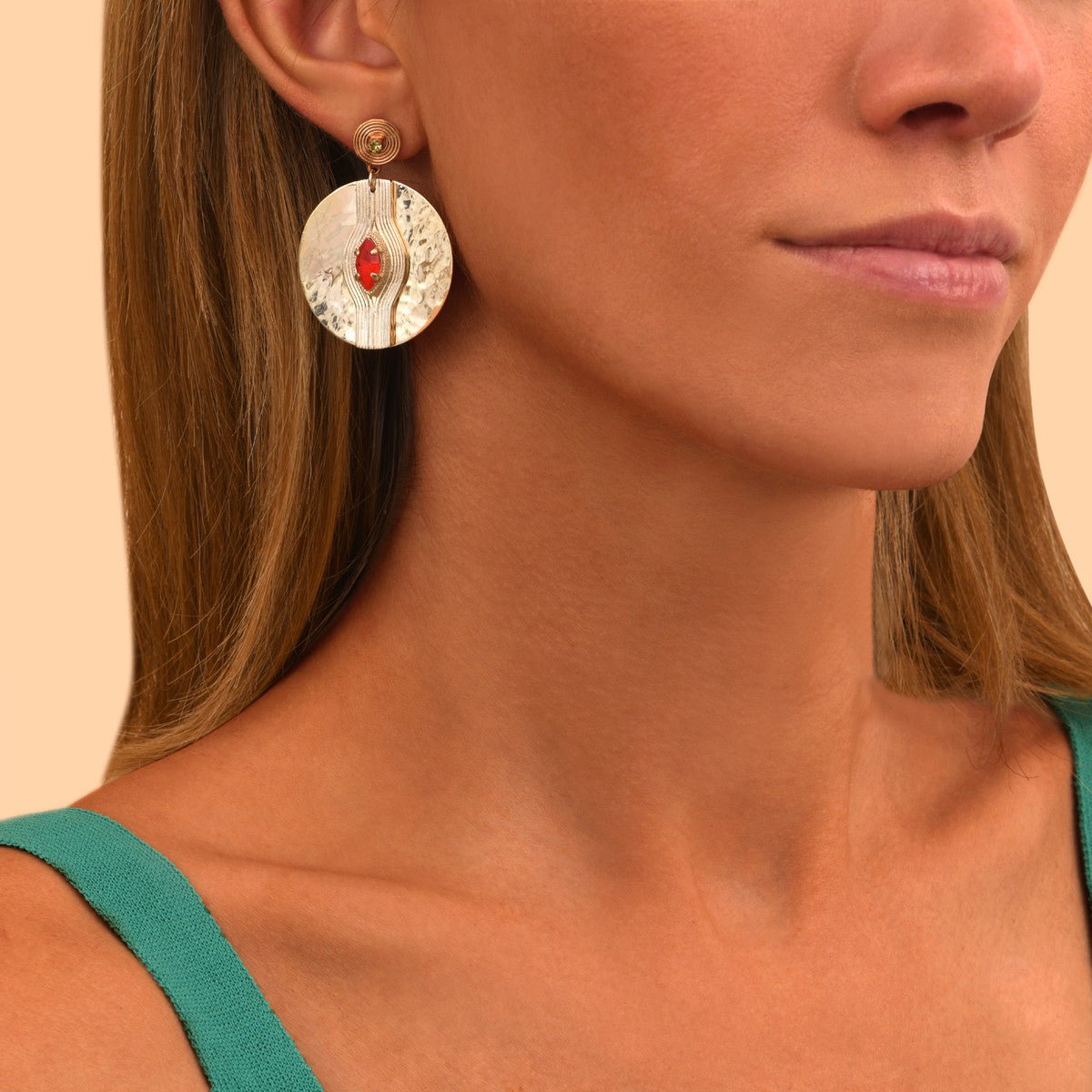 Stud earrings SATELLITE PARIS Red