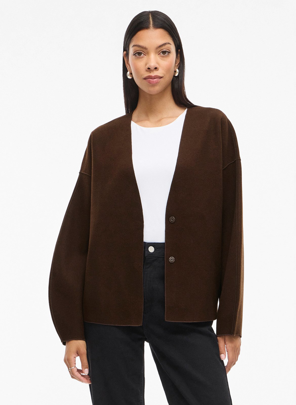 Veste légère ample col v VILA
