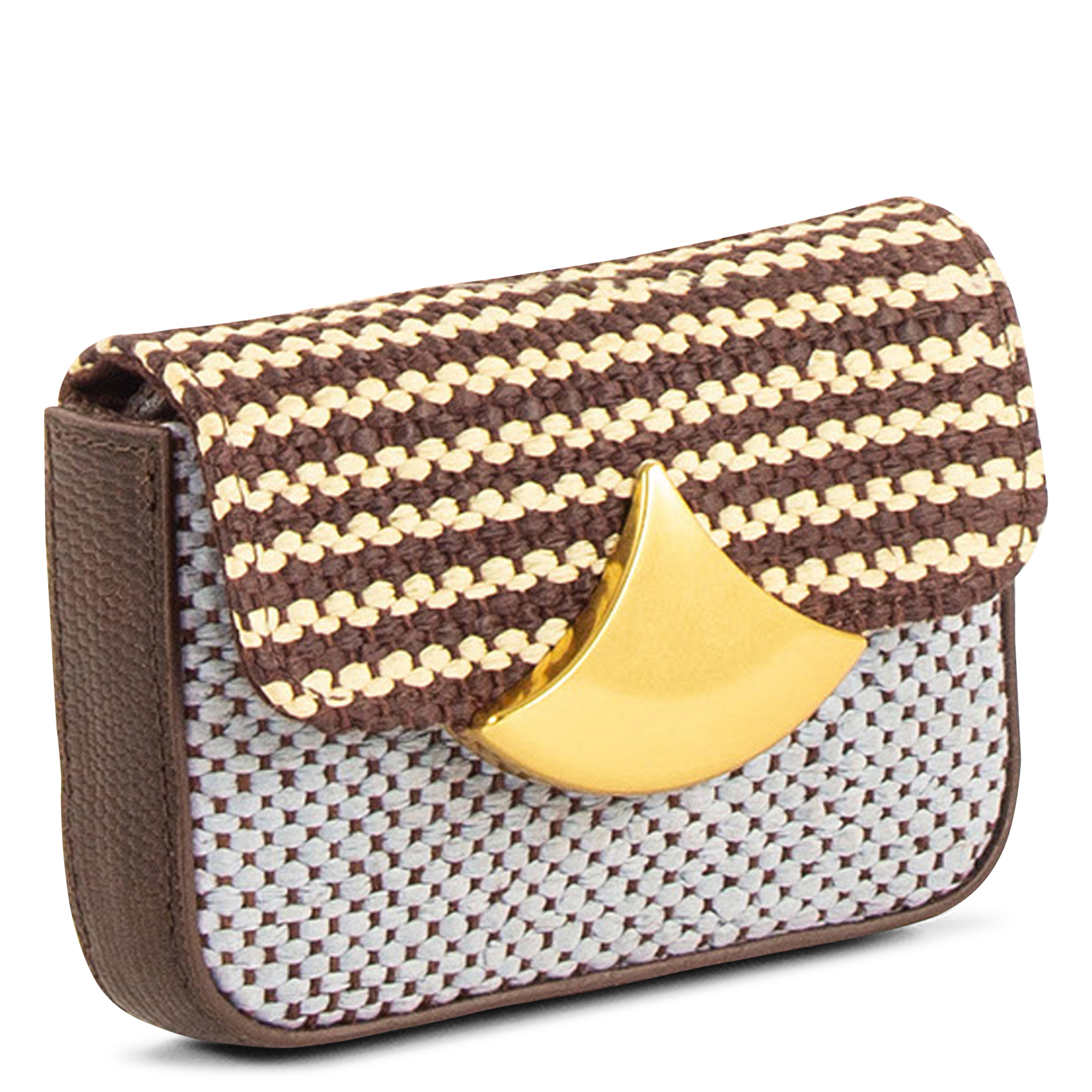 - 100% leather, - 6 cardholder slots, - 1 central compartment, - Size: L10 x H7 cm. SESSUN Blue