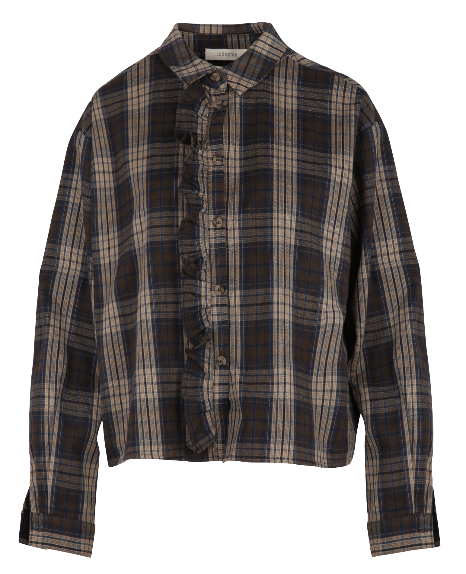 Blouse à smocks imprimée en coton JC SOPHIE Multicolore