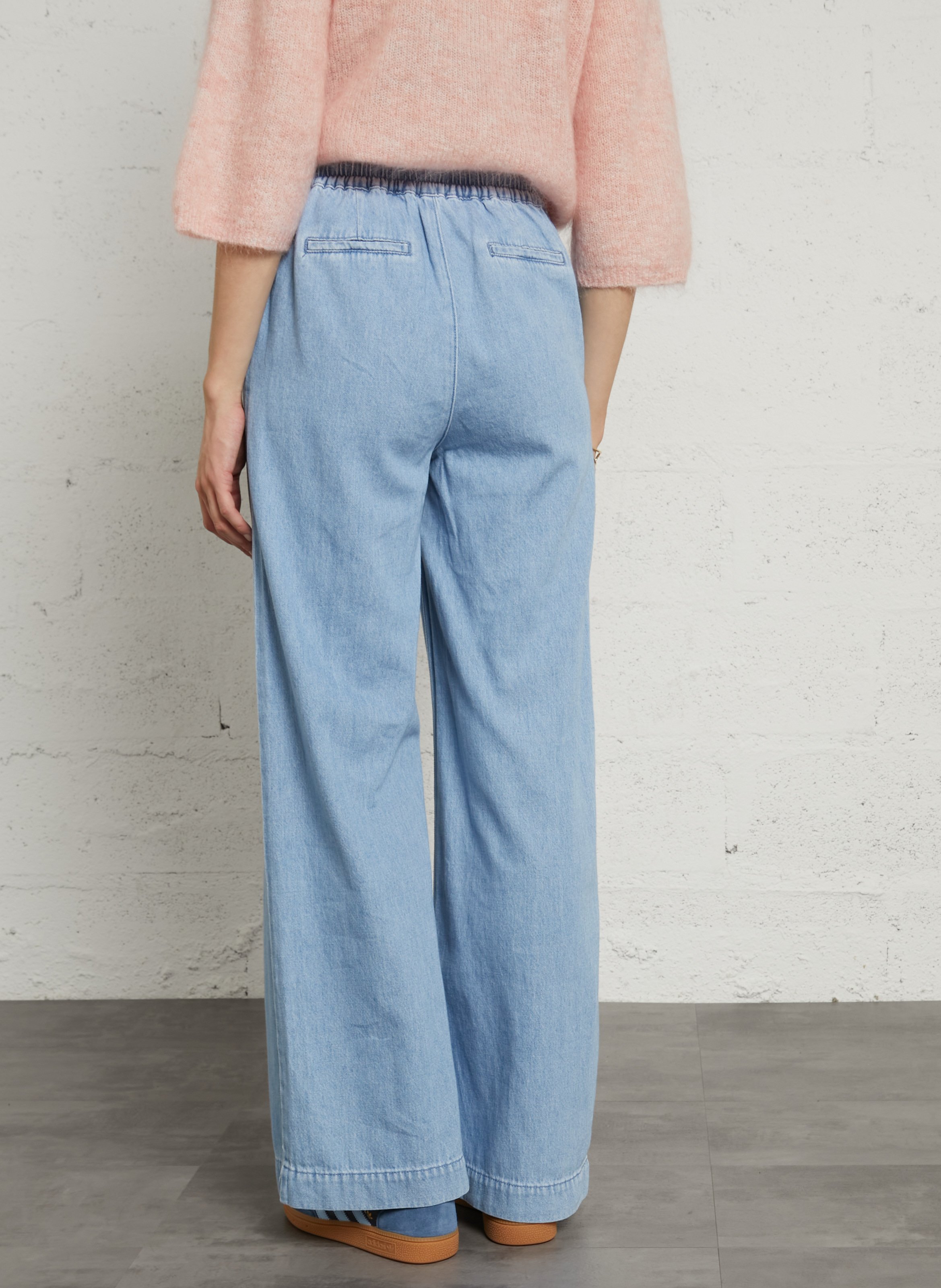 Flared cotton jeans MAISON 123 Blue