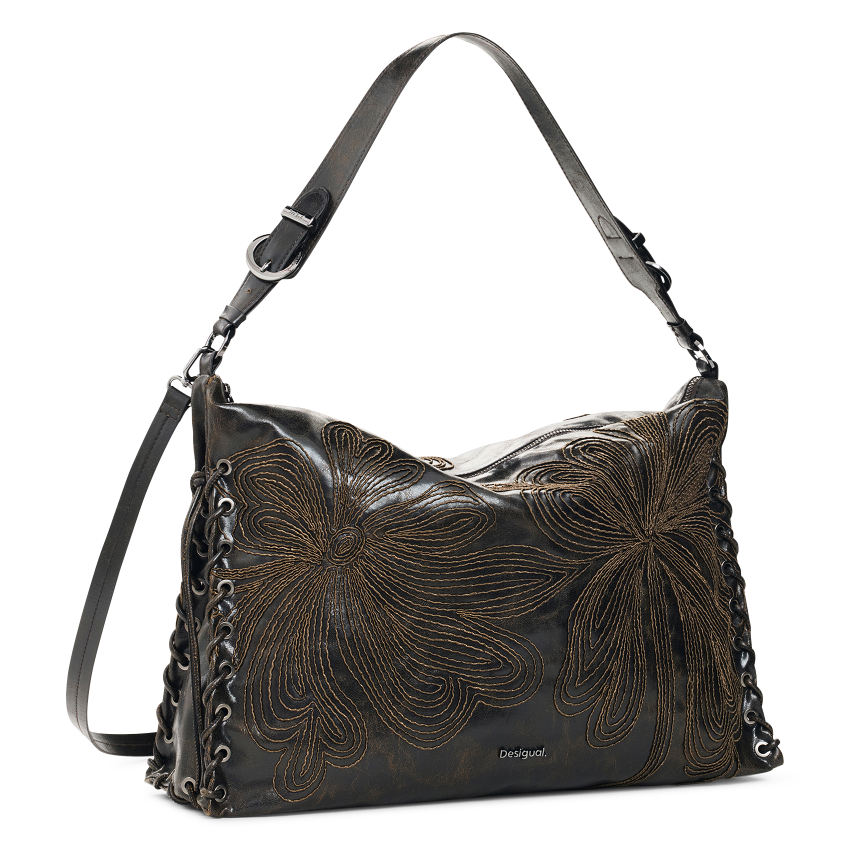 Sac porté épaule brodé DESIGUAL Bruin