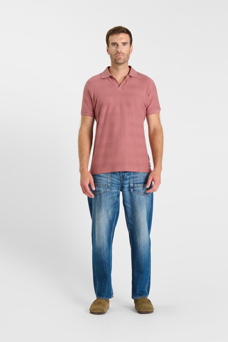 Shirt-collar polo shirt LE TEMPS DES CERISES Pink