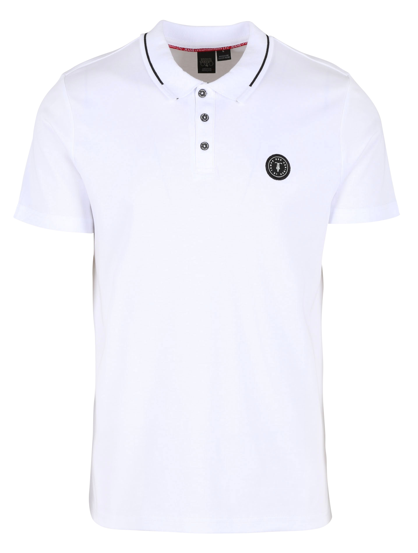 Regular-fit cotton polo shirt LE TEMPS DES CERISES White