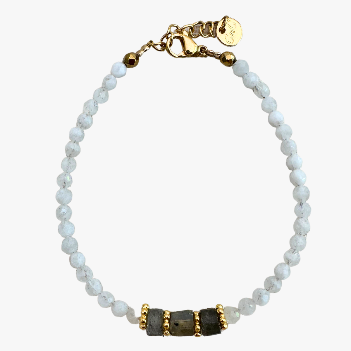 Moonstone bracelet GINANDGER Blue