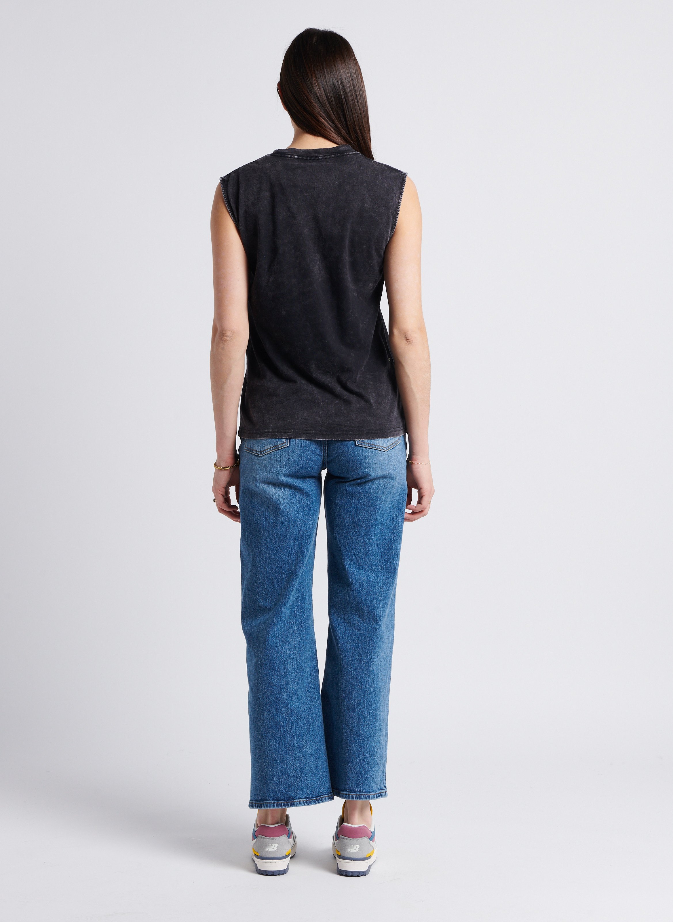 Low-top bi-material sneakers NEW BALANCE Beige