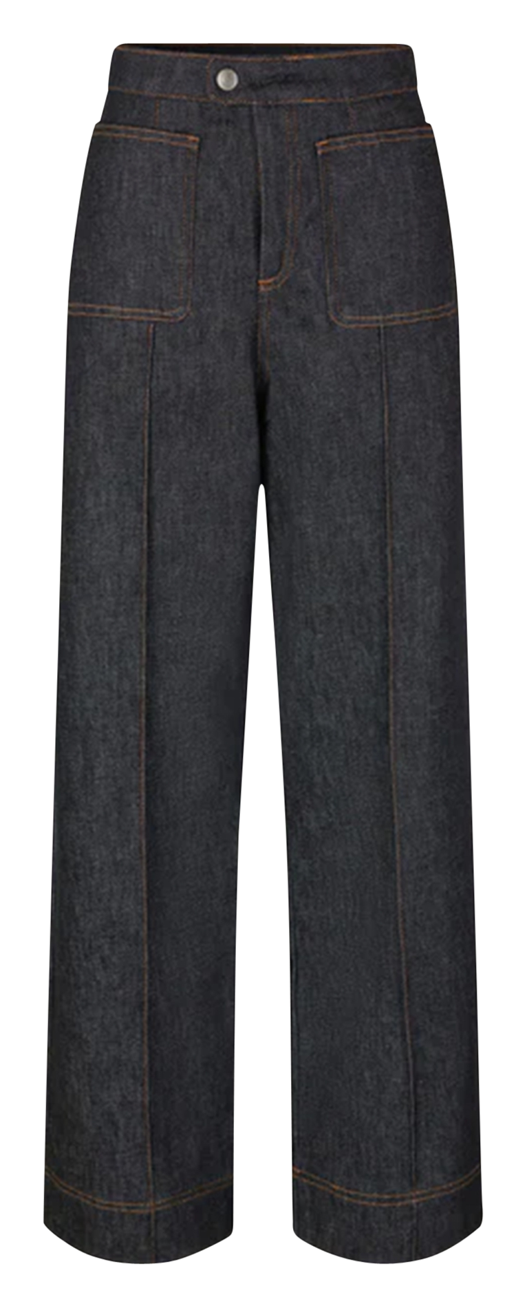 Jean denim brut en coton bio mélangé SOEUR Noir