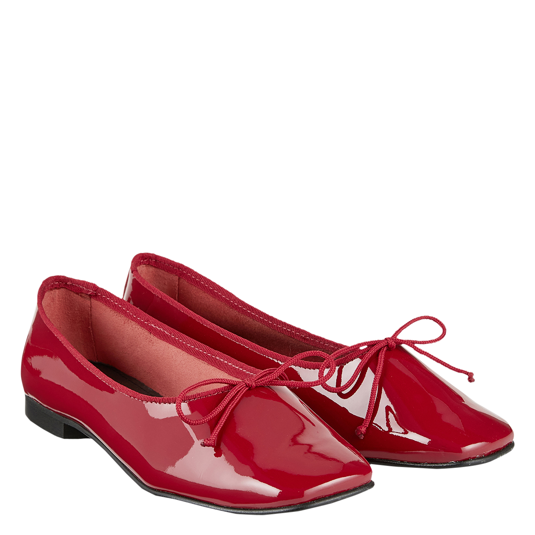 Jane patent leather ballet pumps COSMOPARIS Red