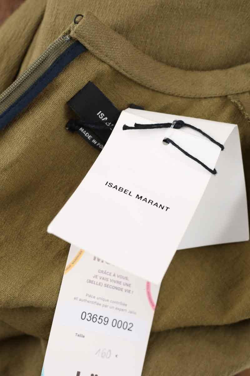 Linen dress ISABEL MARANT - Seconde Main Khaki