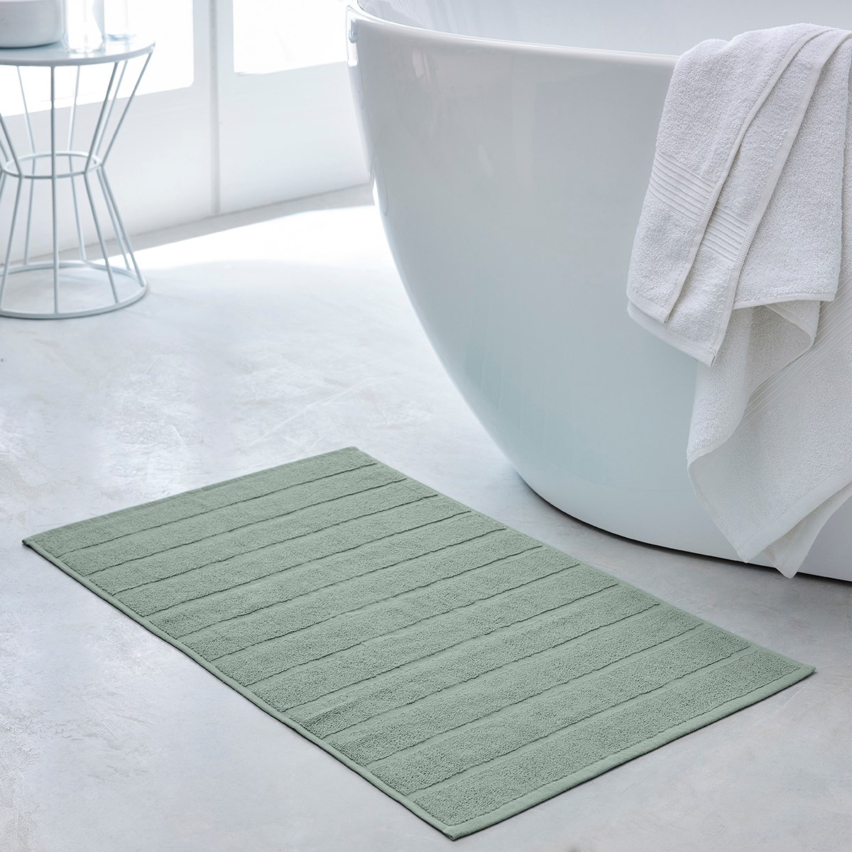Solid color cotton bath mat TODAY LINGE DE MAISON Green