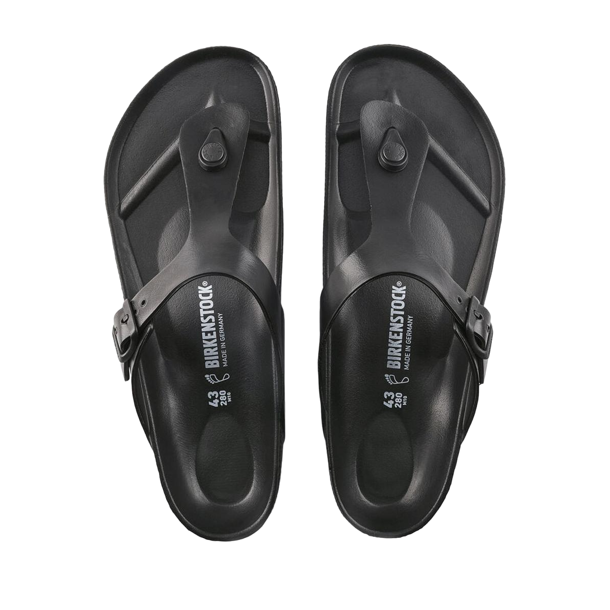 Faux leather sandals BIRKENSTOCK Black