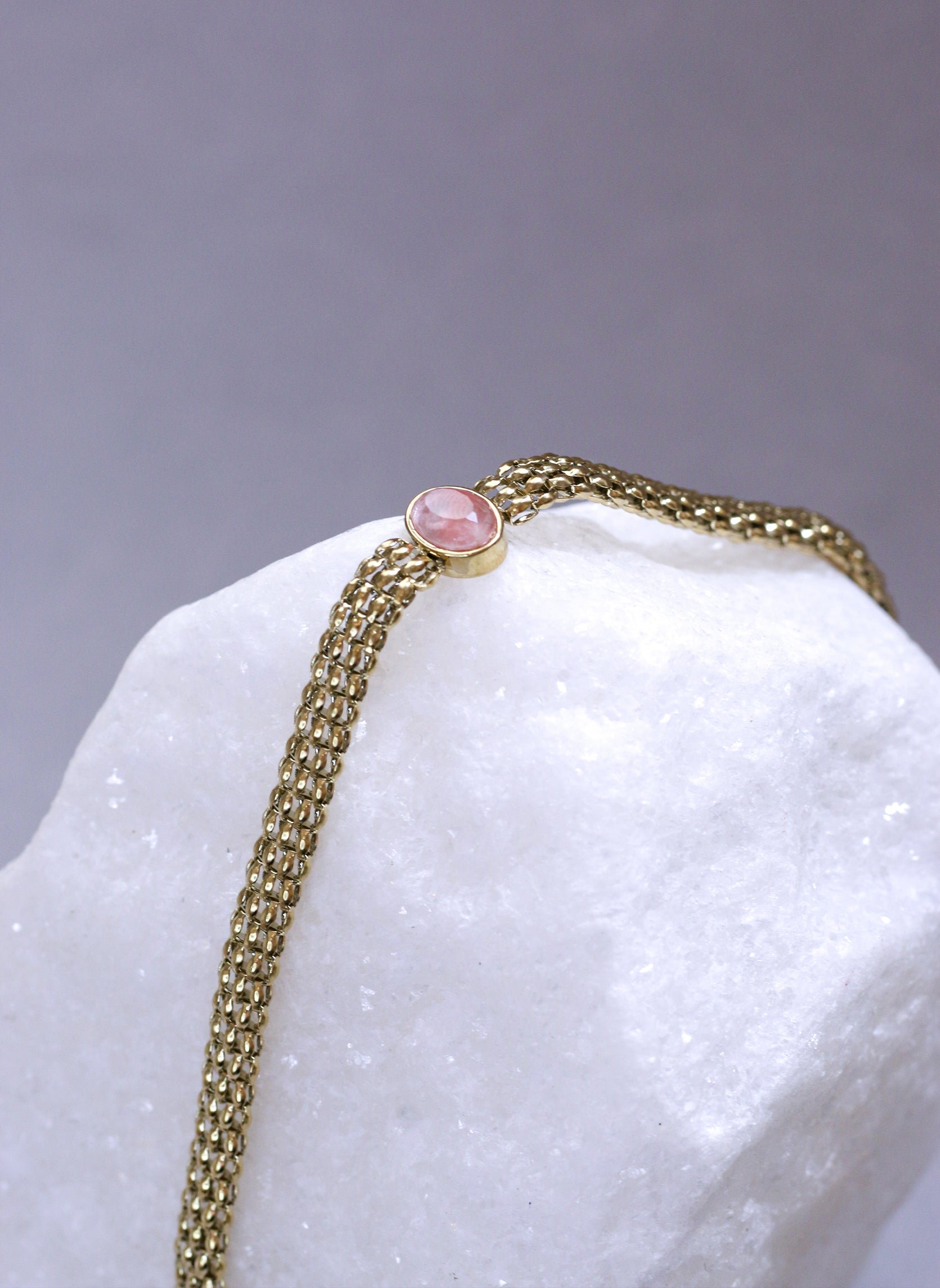 Chain bracelet Jupiter AEC Paris Pink