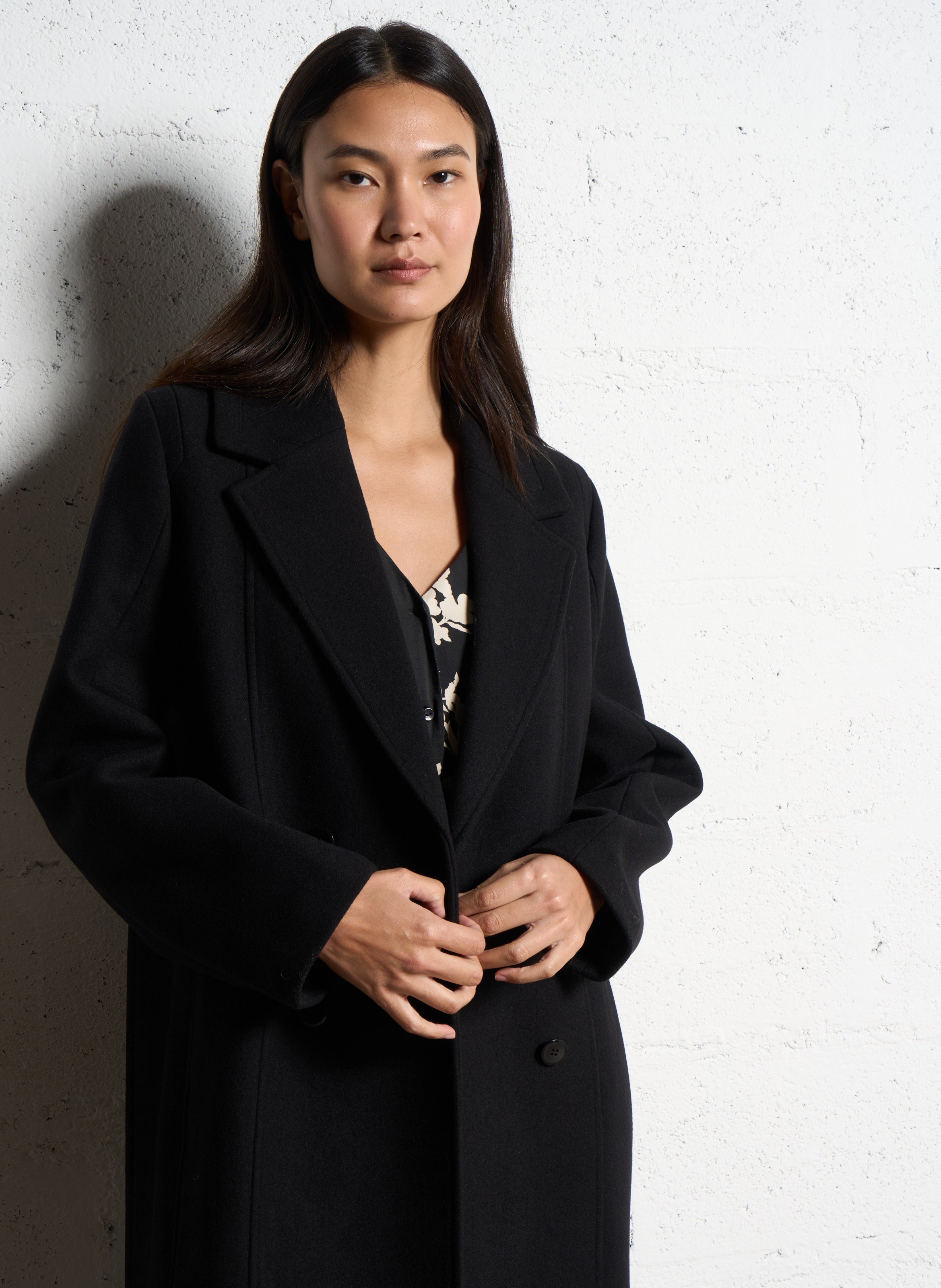 Jas van alpacawol ONE STEP Zwart