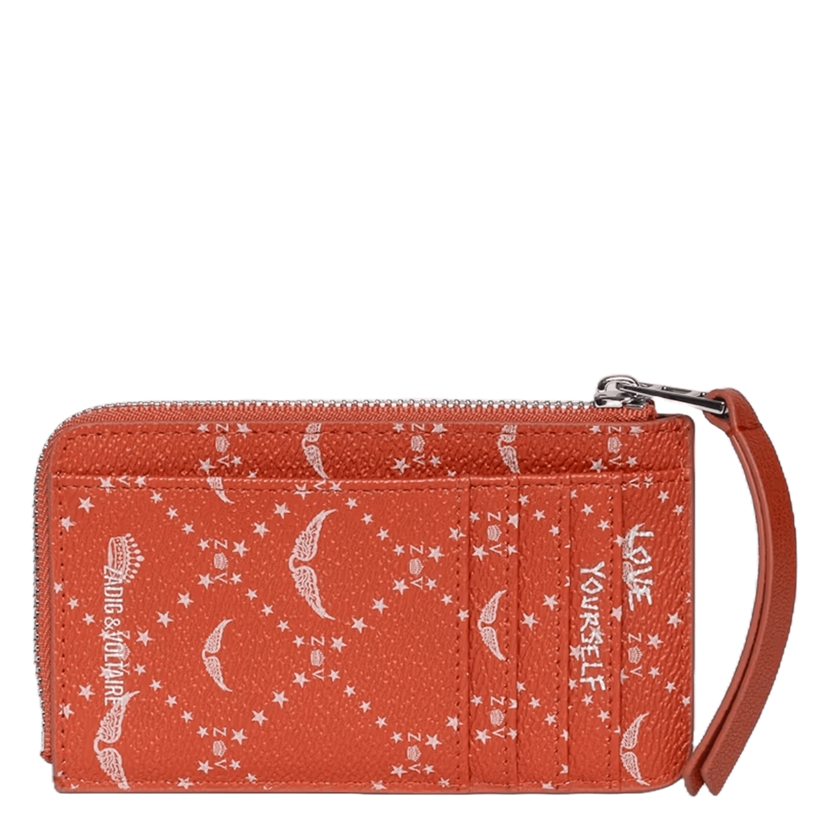 Printed card holder ZADIG&VOLTAIRE Orange