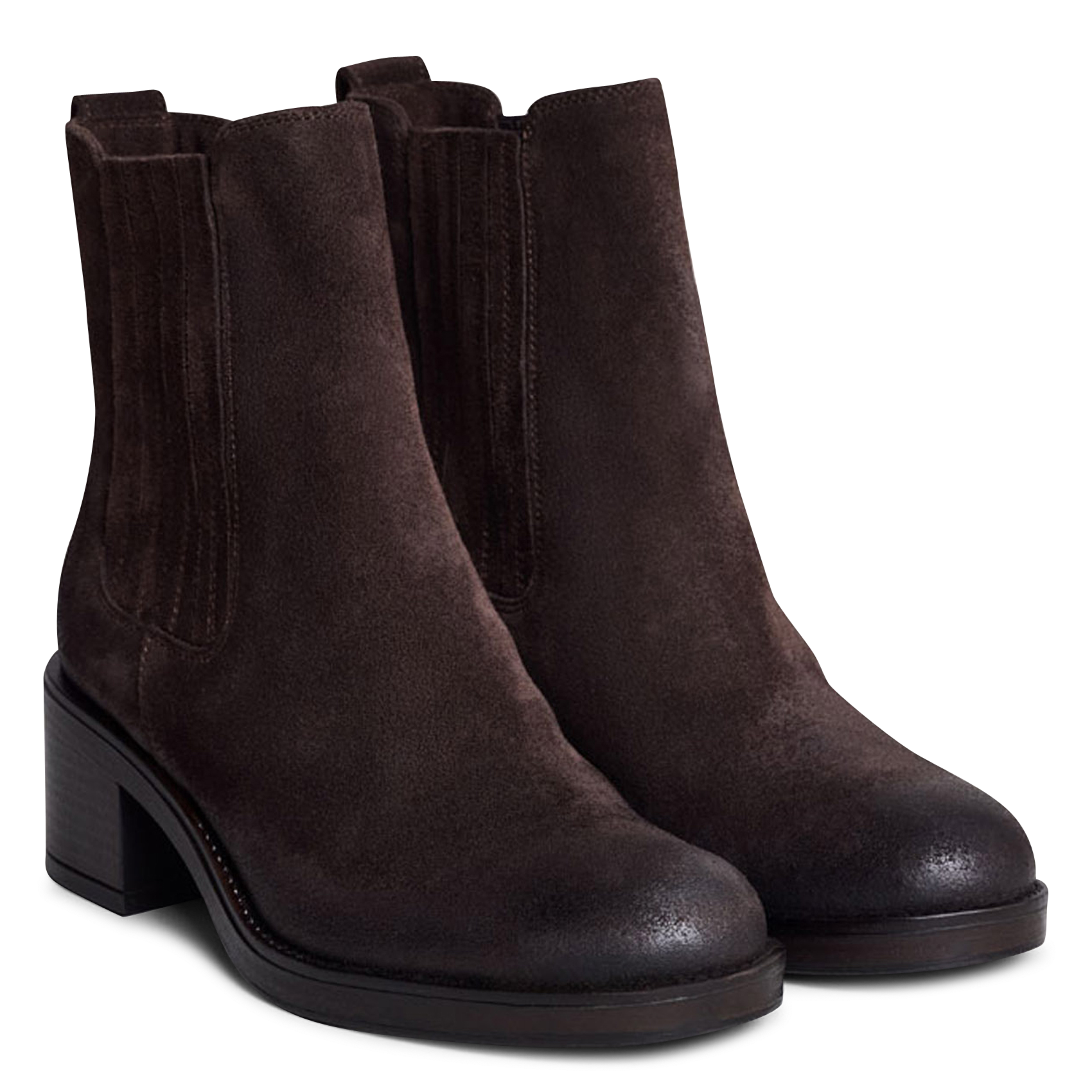 Bianca leather ankle boots JONAK Brown