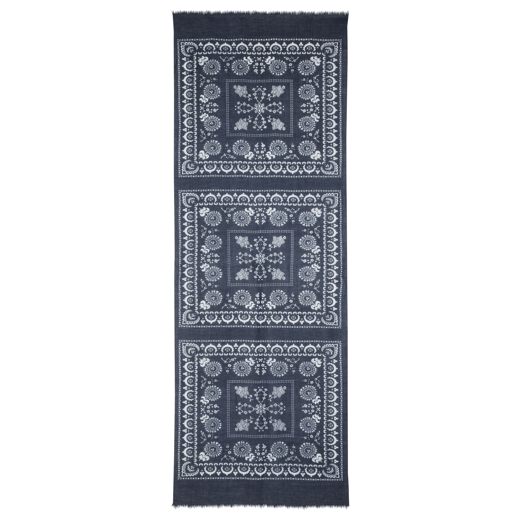 Tuch aus Baumwolle und Seide SAISON 1865 Blau