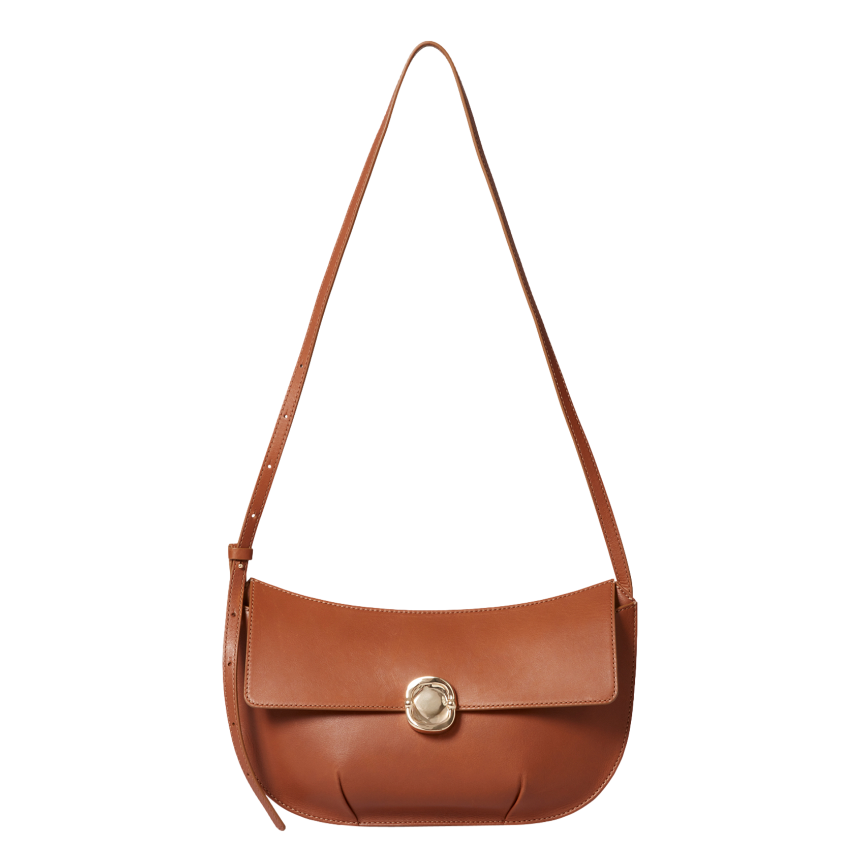 Sac bandoulière en cuir CLAUDIE PIERLOT Beige