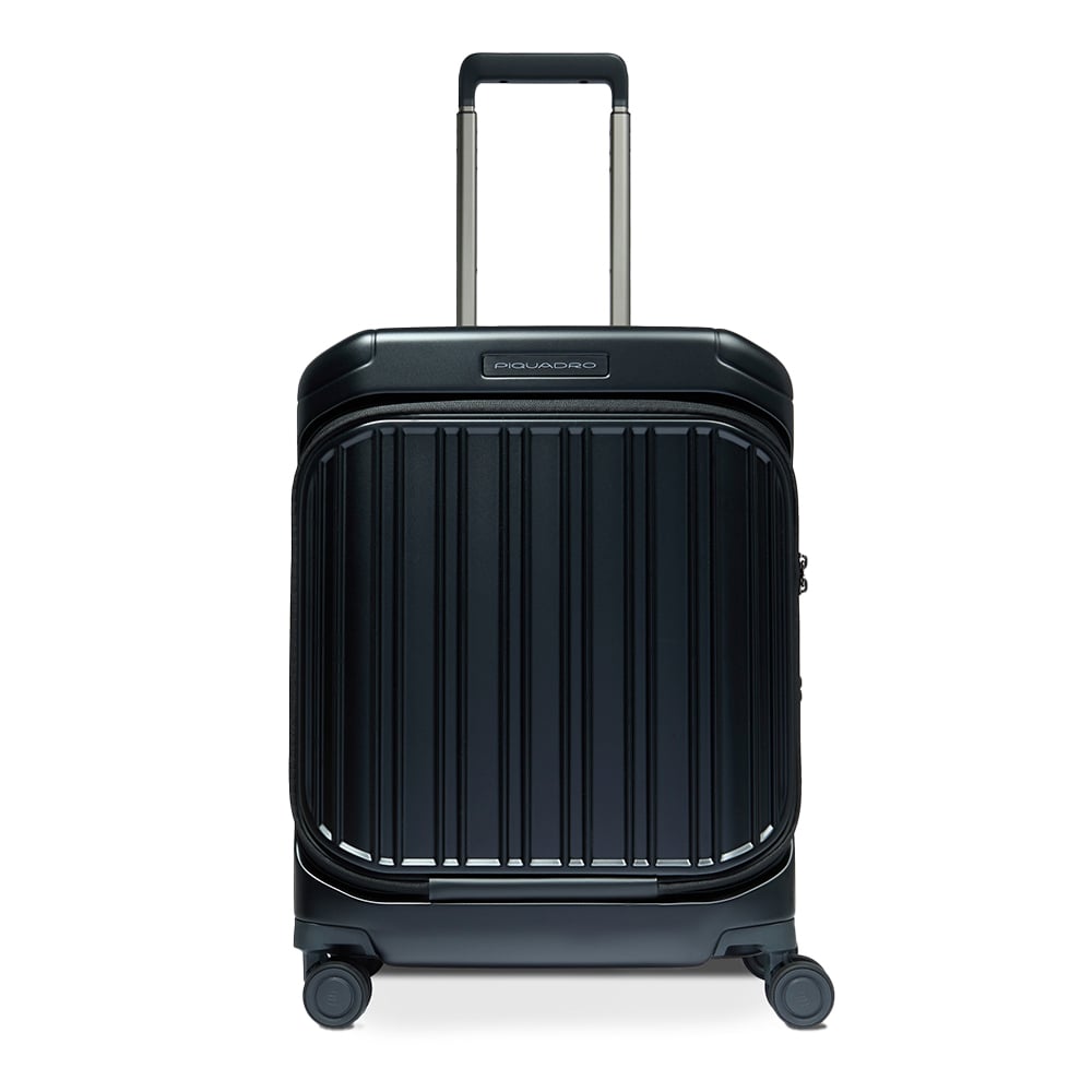 4-wheel carry-on trolley suitcase with front pocket for laptop and iPad® Pro 12.9 and TSA lock PIQUADRO