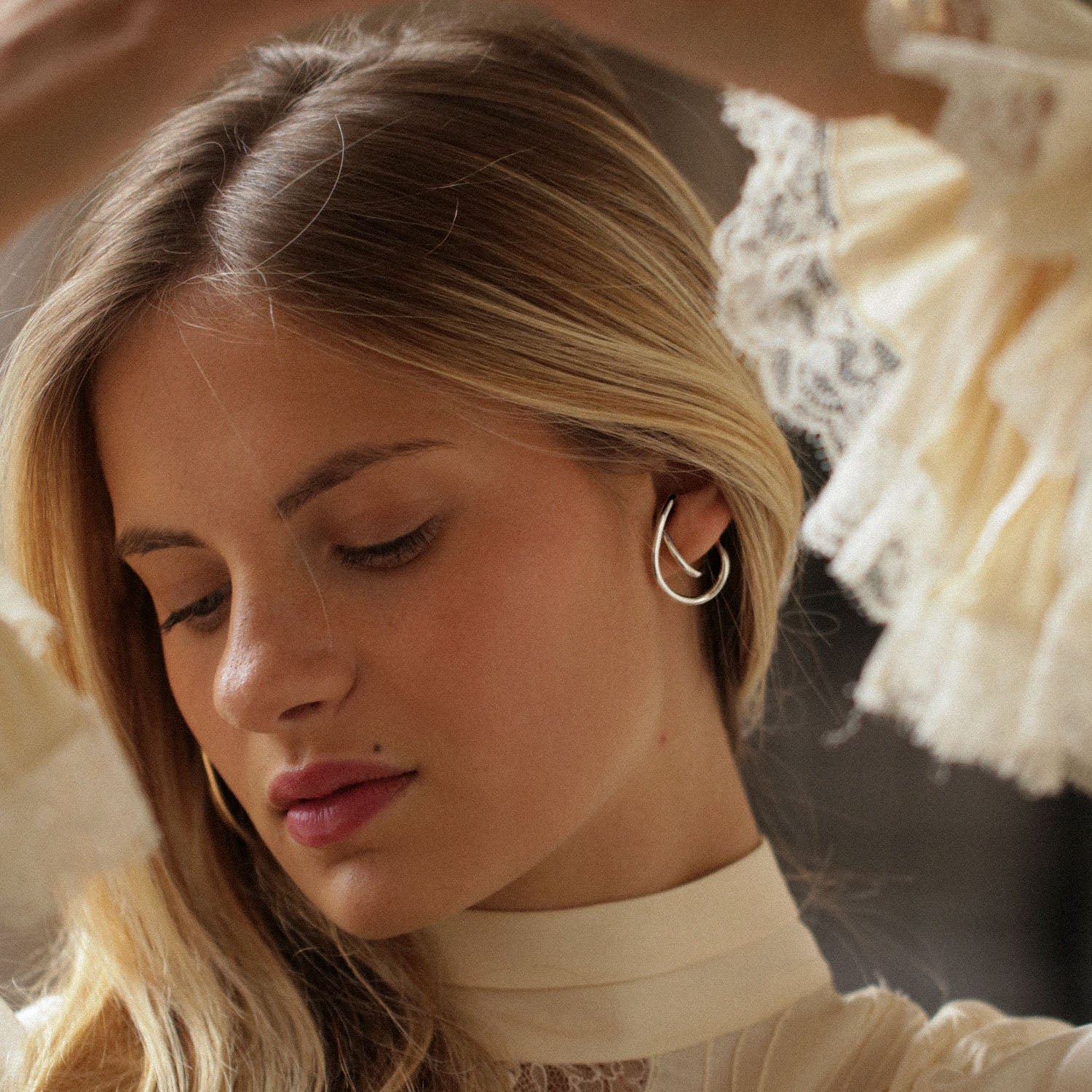 Left earcuff, recycled silver MAYRENA Silver