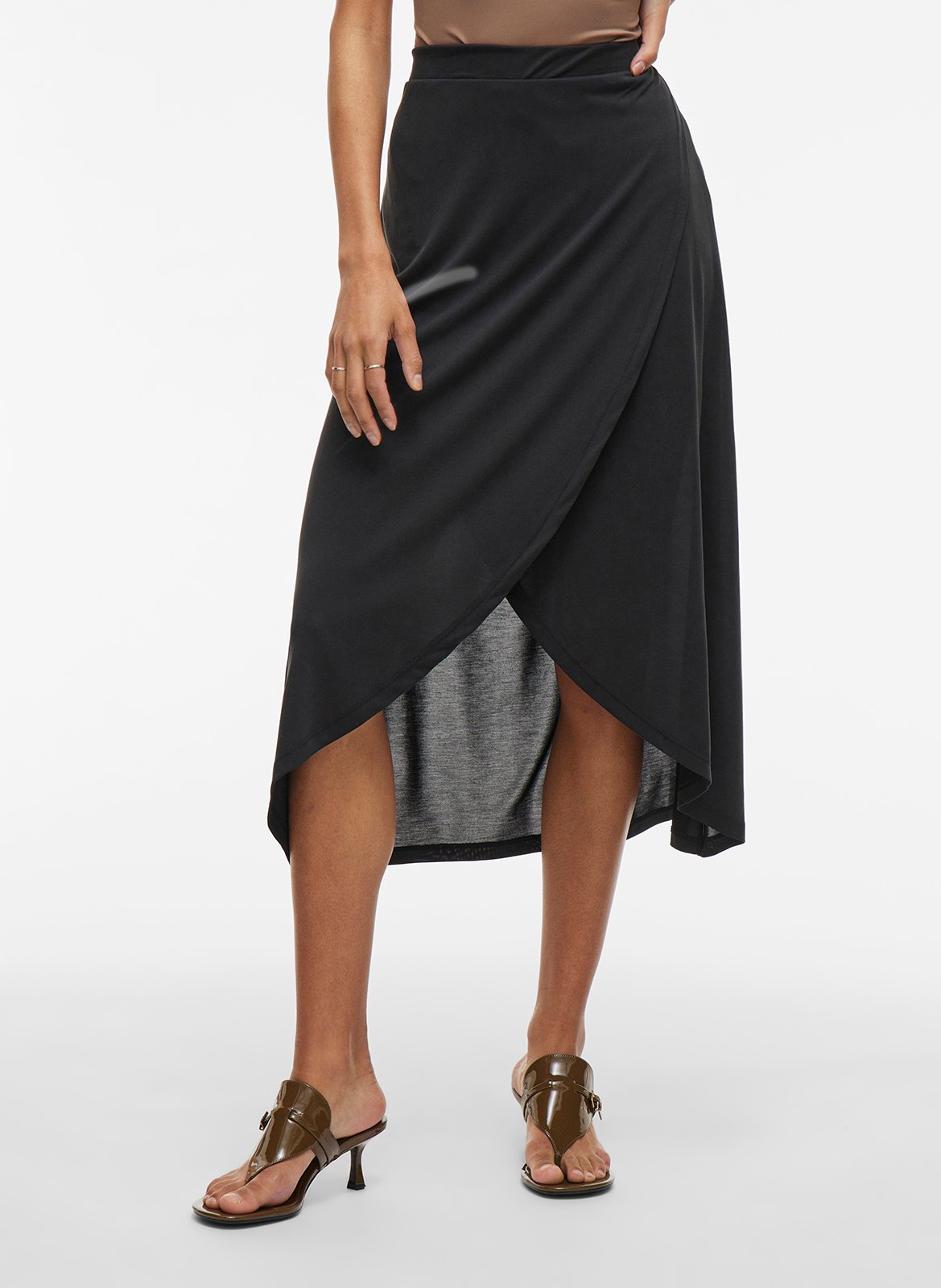 Midi skirt with split VILA Black