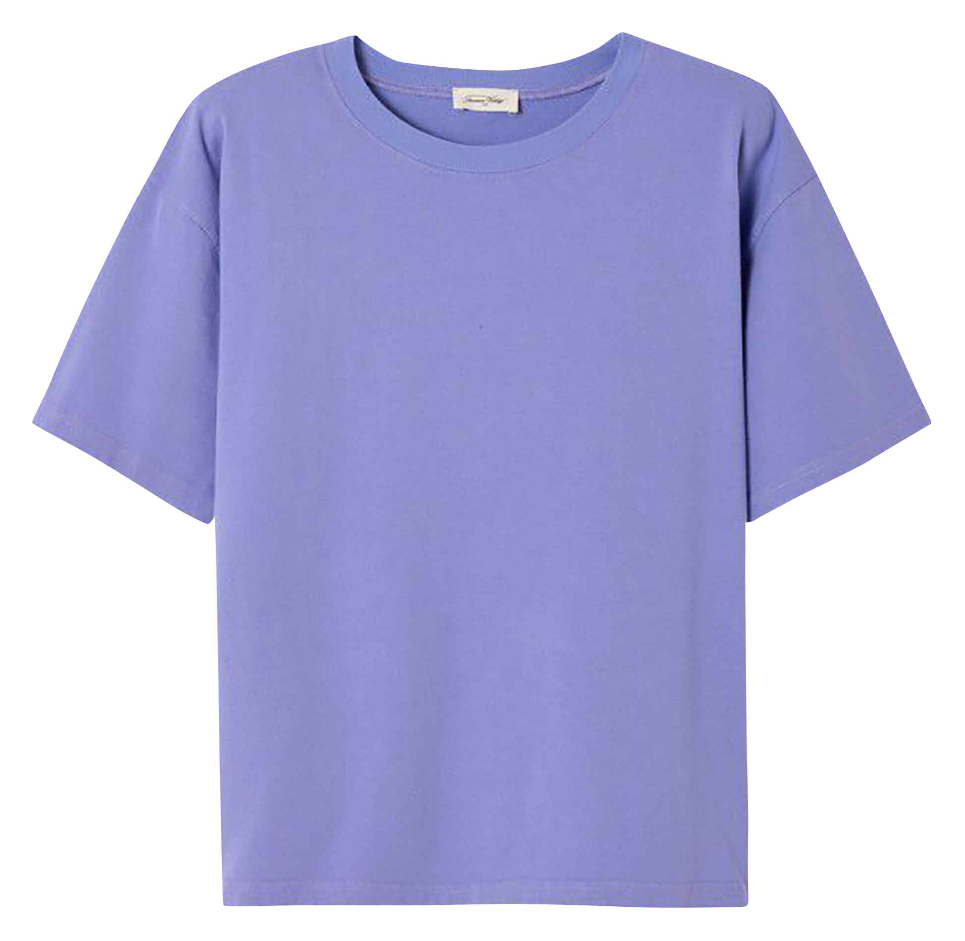 Baumwoll-T-Shirt mit Rundhalsausschnitt  AMERICAN VINTAGE Blau