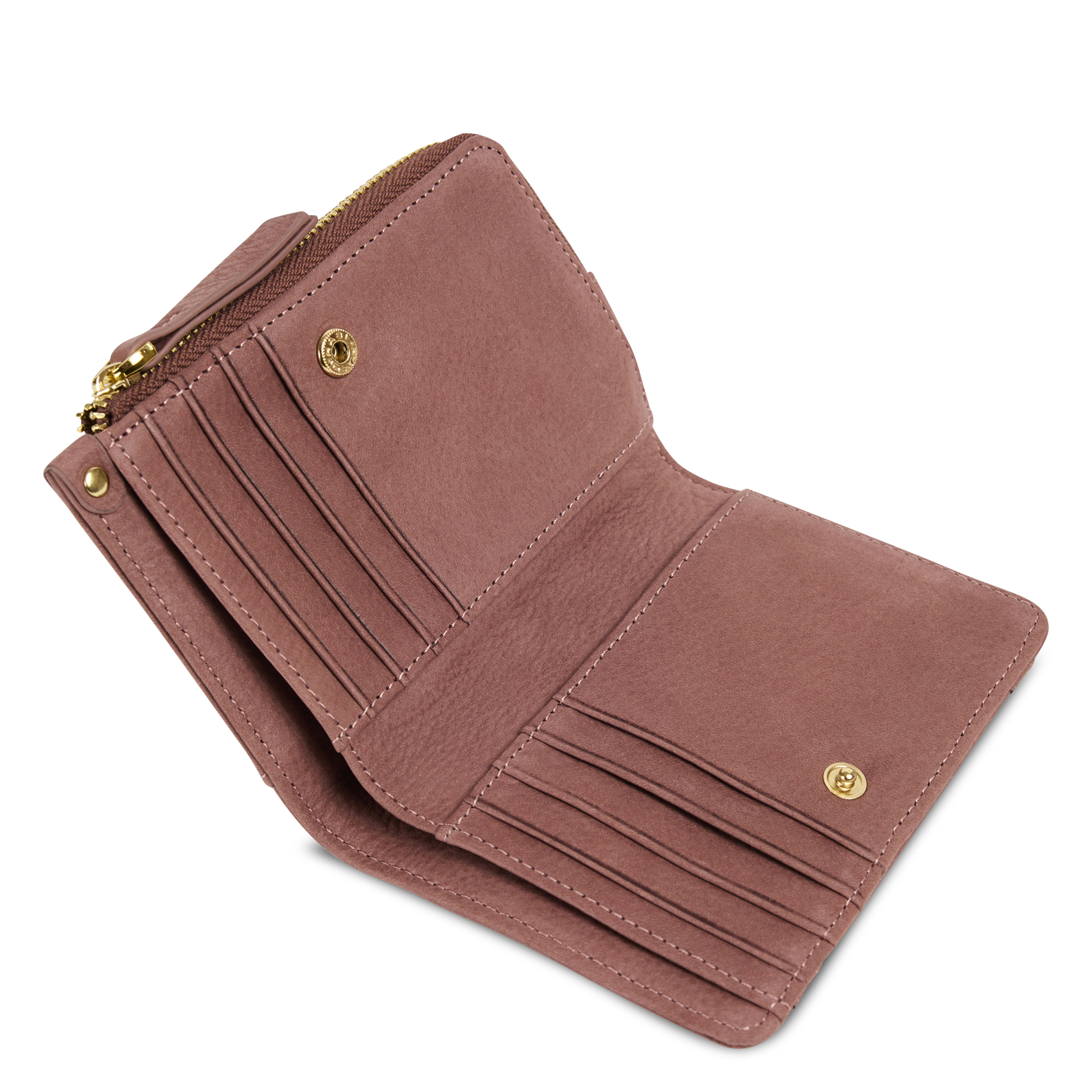 Kleine, leren portemonnee NAT & NIN Roze