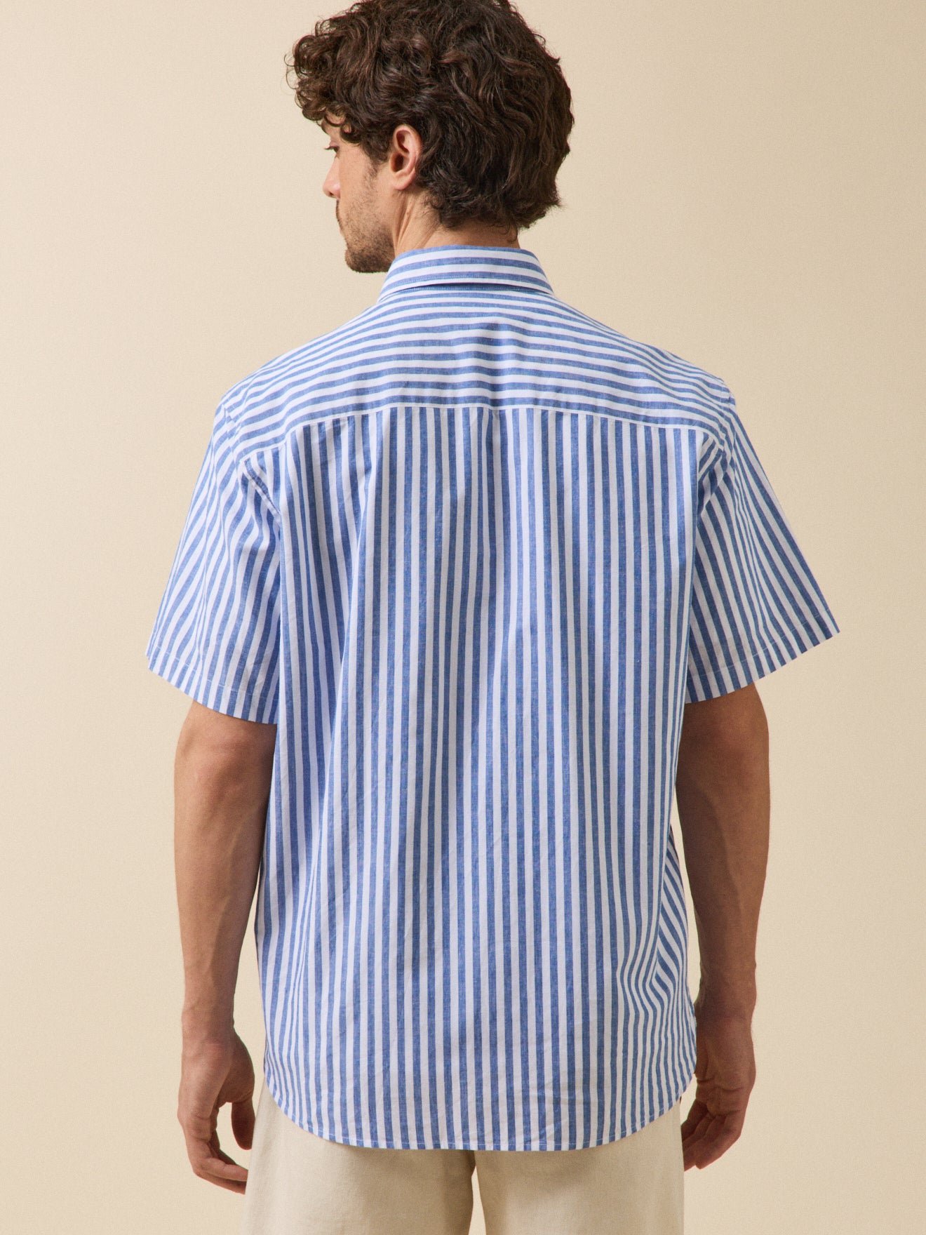 Short-sleeve shirt with a contemporary cut CYRILLUS Blue