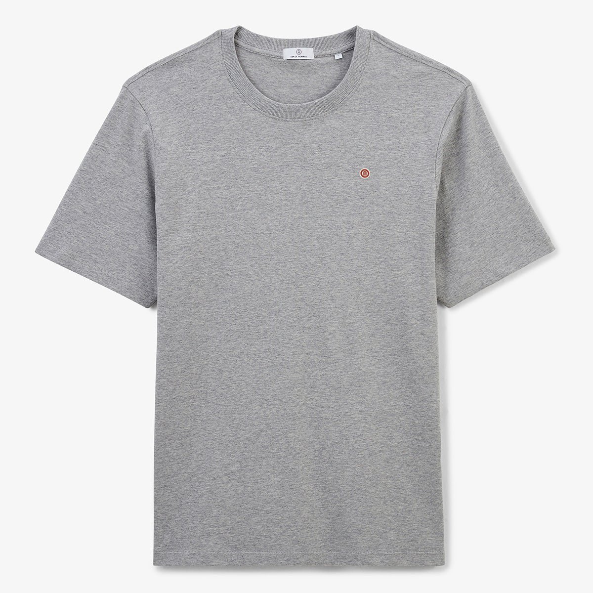 Round neck T-shirt with chili peppers printed on the back in cotton. SERGE BLANCO Grey