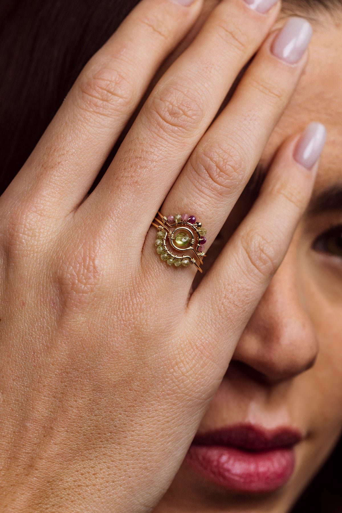 Bague frida - peridot YAY Vert