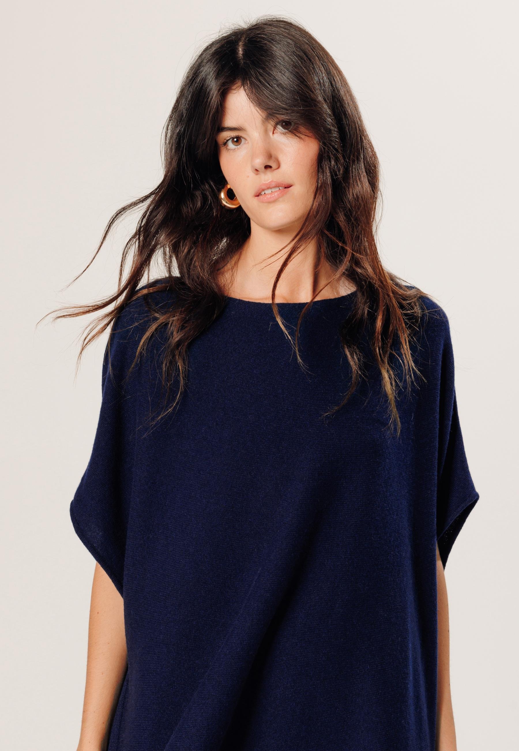 Cashmere poncho RODIER Blue