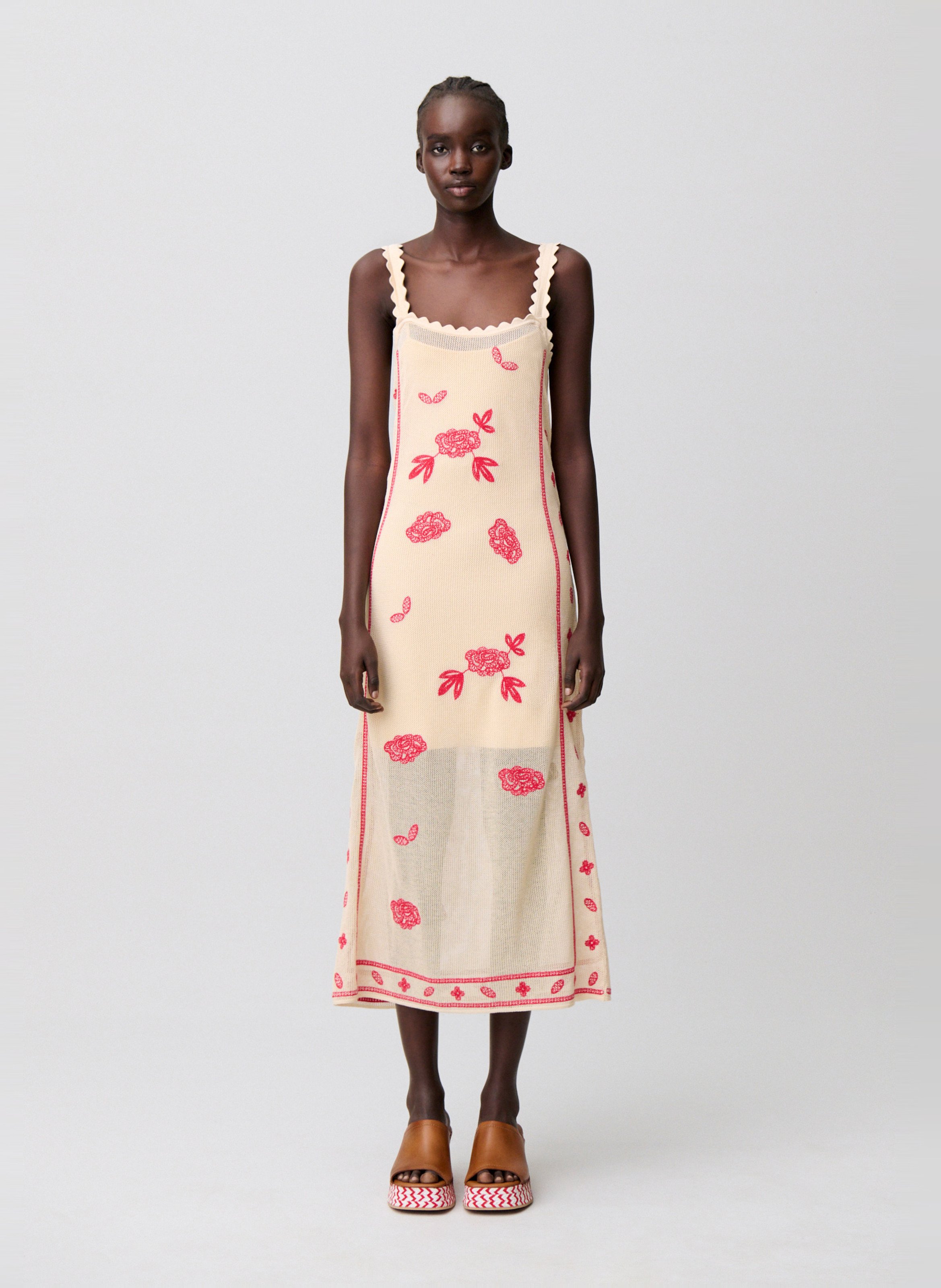 Robe longue en maille CLAUDIE PIERLOT Multicolore